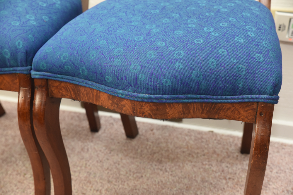 Pair of Victorian Style Balloon Back Chairs