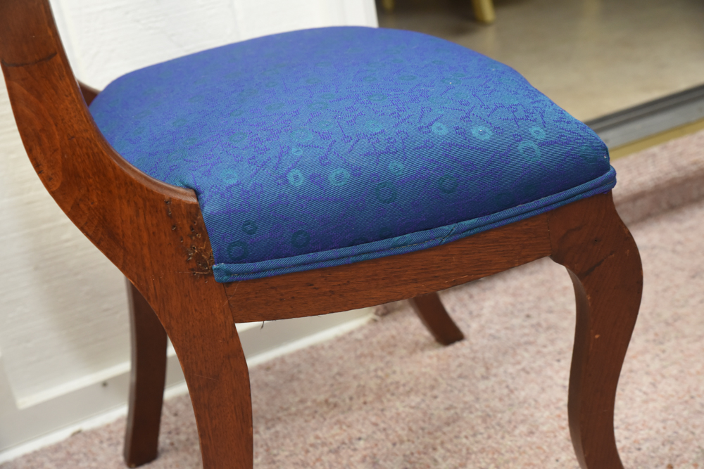 Pair of Victorian Style Balloon Back Chairs