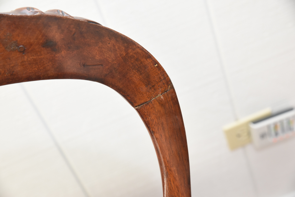 Pair of Victorian Style Balloon Back Chairs