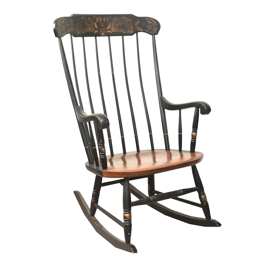 Vintage Hitchcock Style Rocking Chair