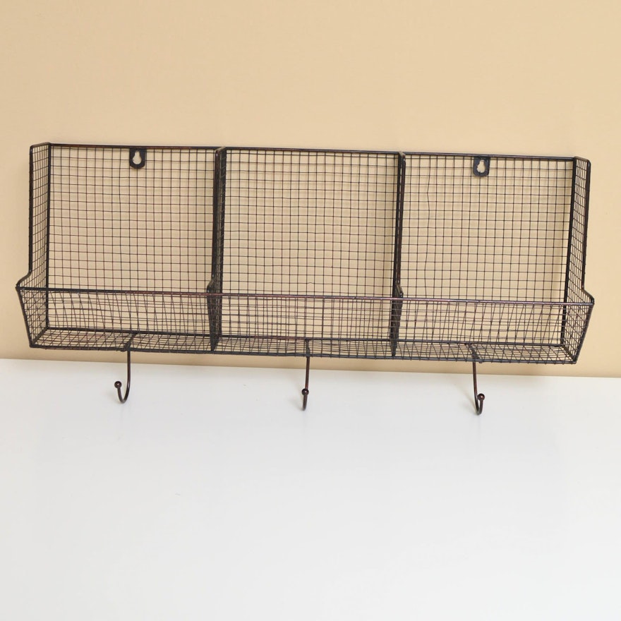 Hanging Wire Basket Hall Organizer