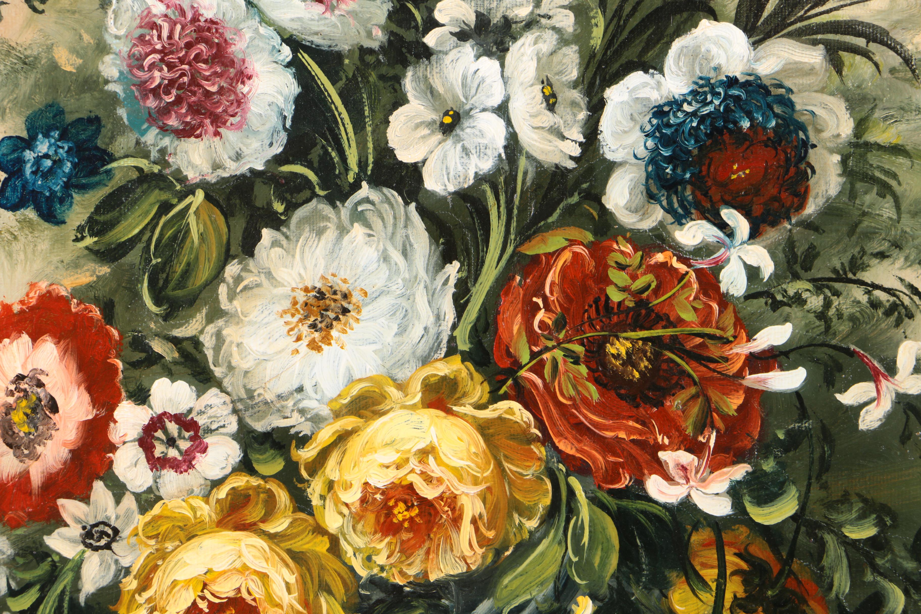 Jeannine Albert Oil Painting of a Flower Arrangement