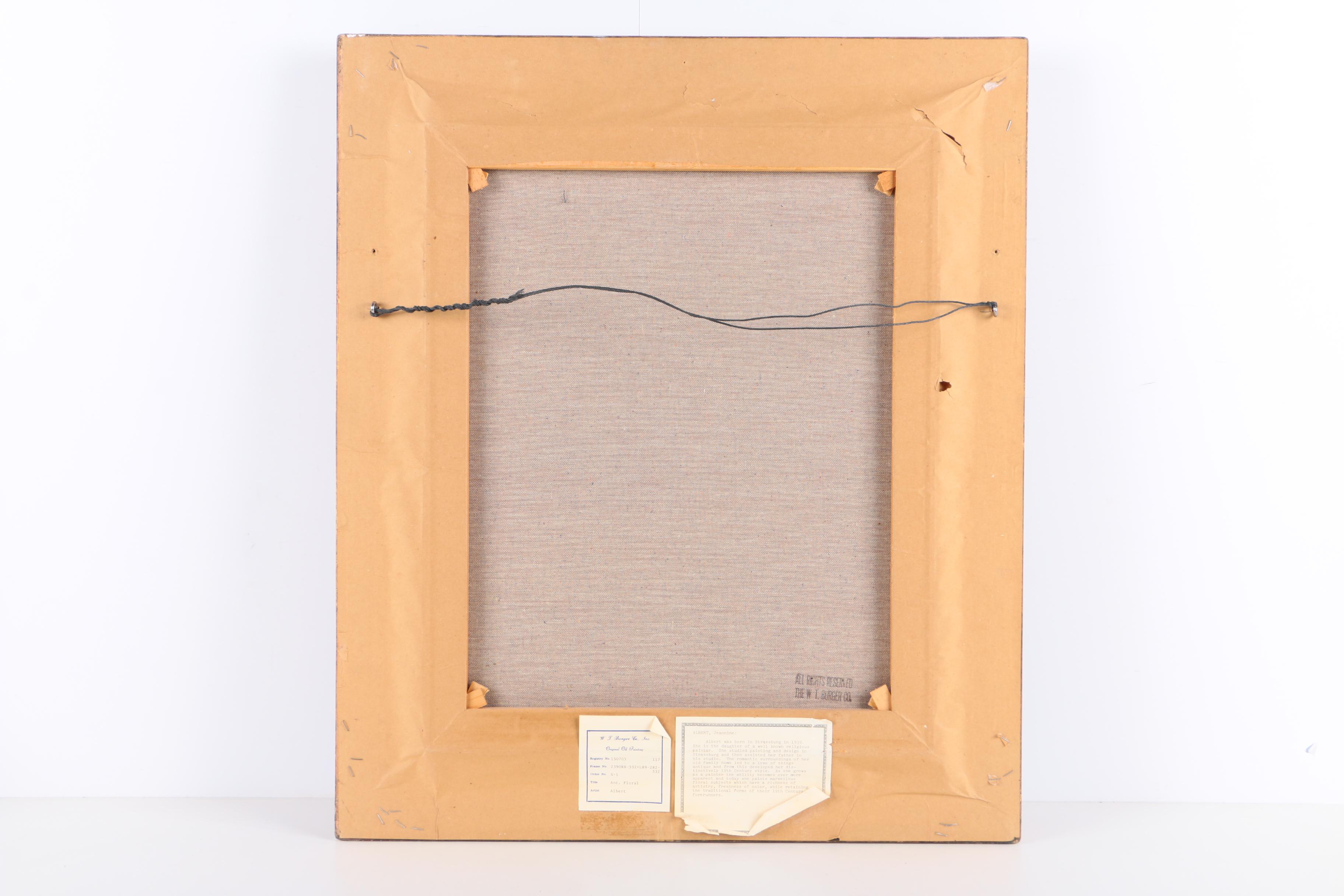 Jeannine Albert Oil Painting of a Flower Arrangement