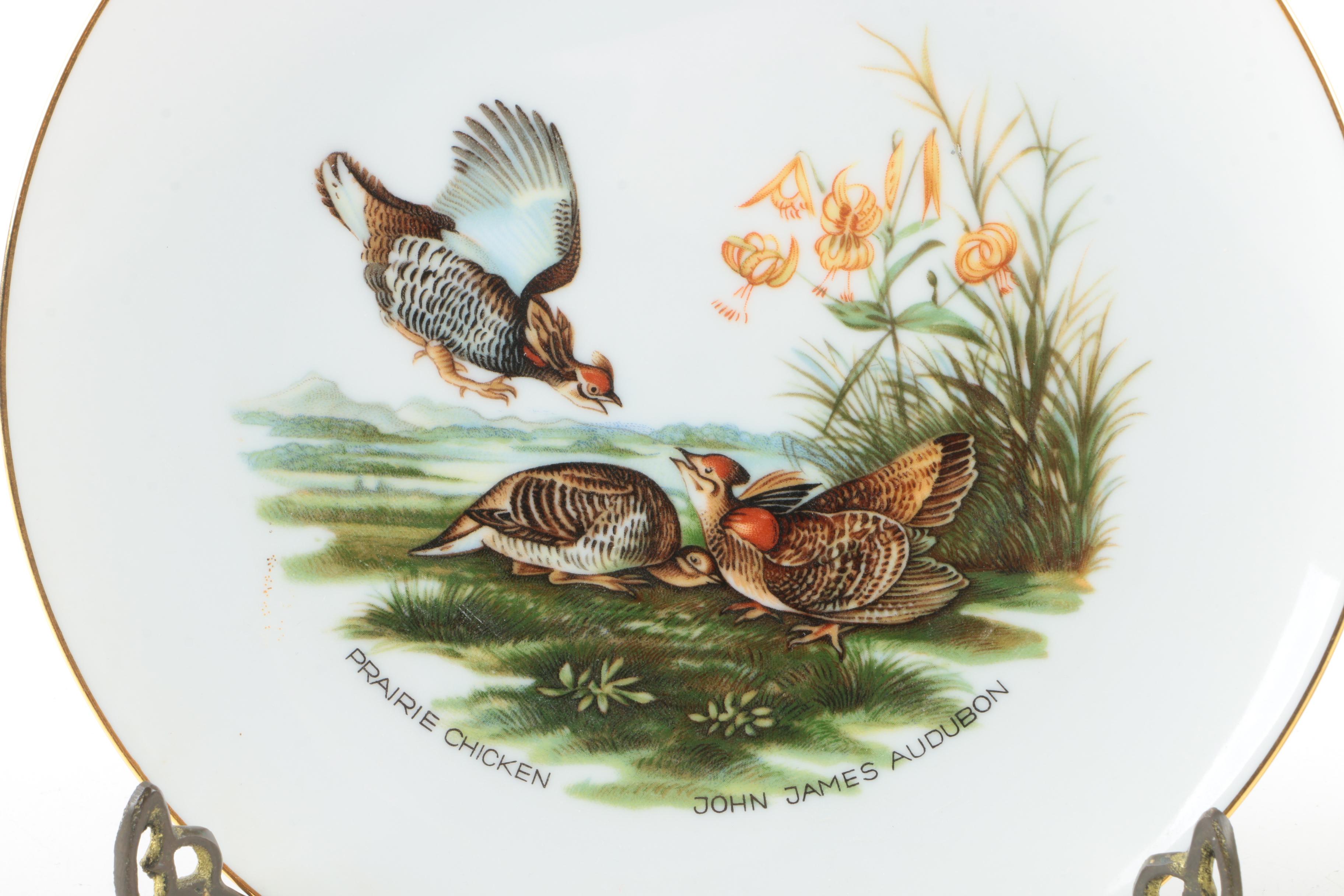 JKW Bavaria John James Audubon Decorative Plates