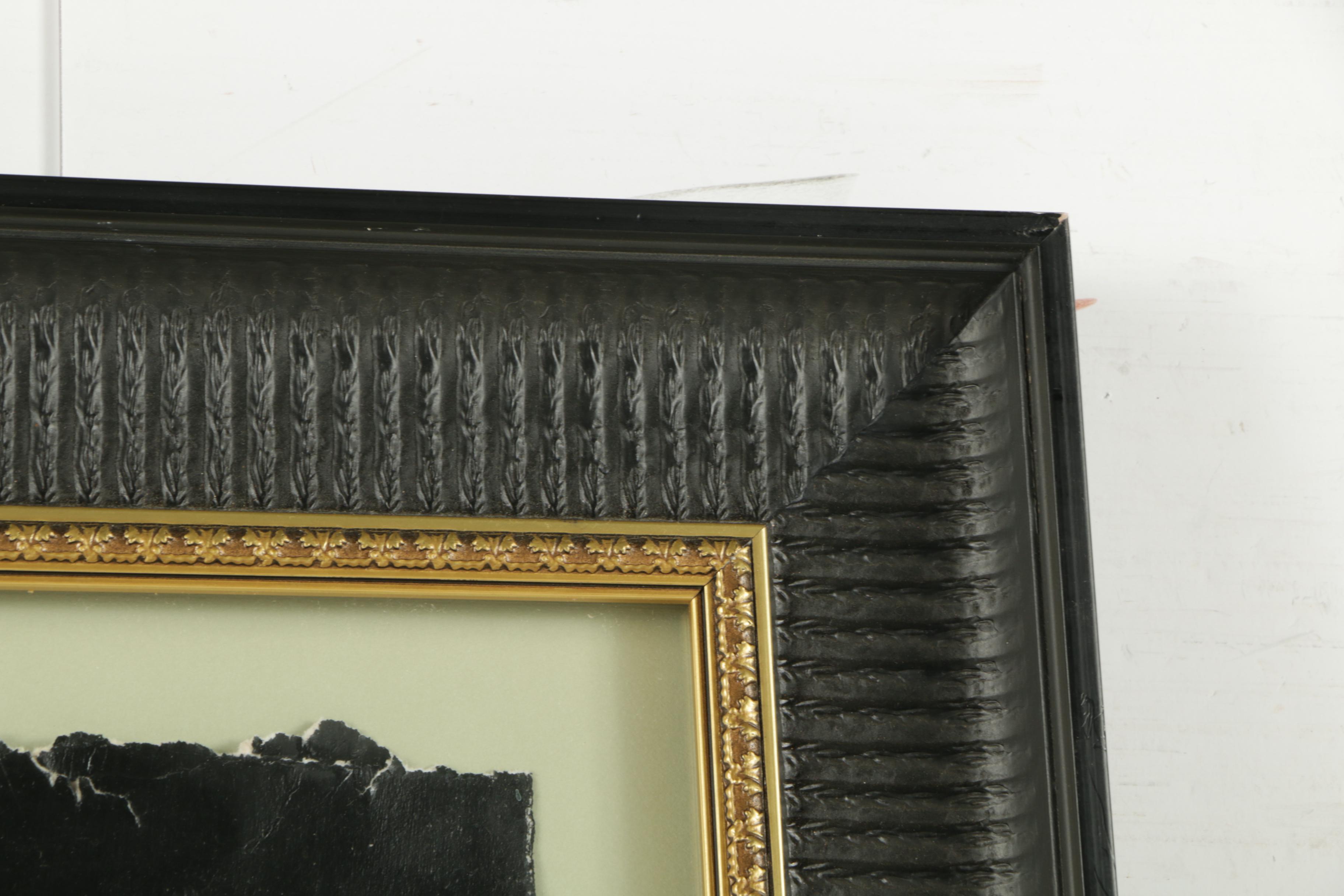 Jacqueline Saporiti Acrylic on Paper of Flowers