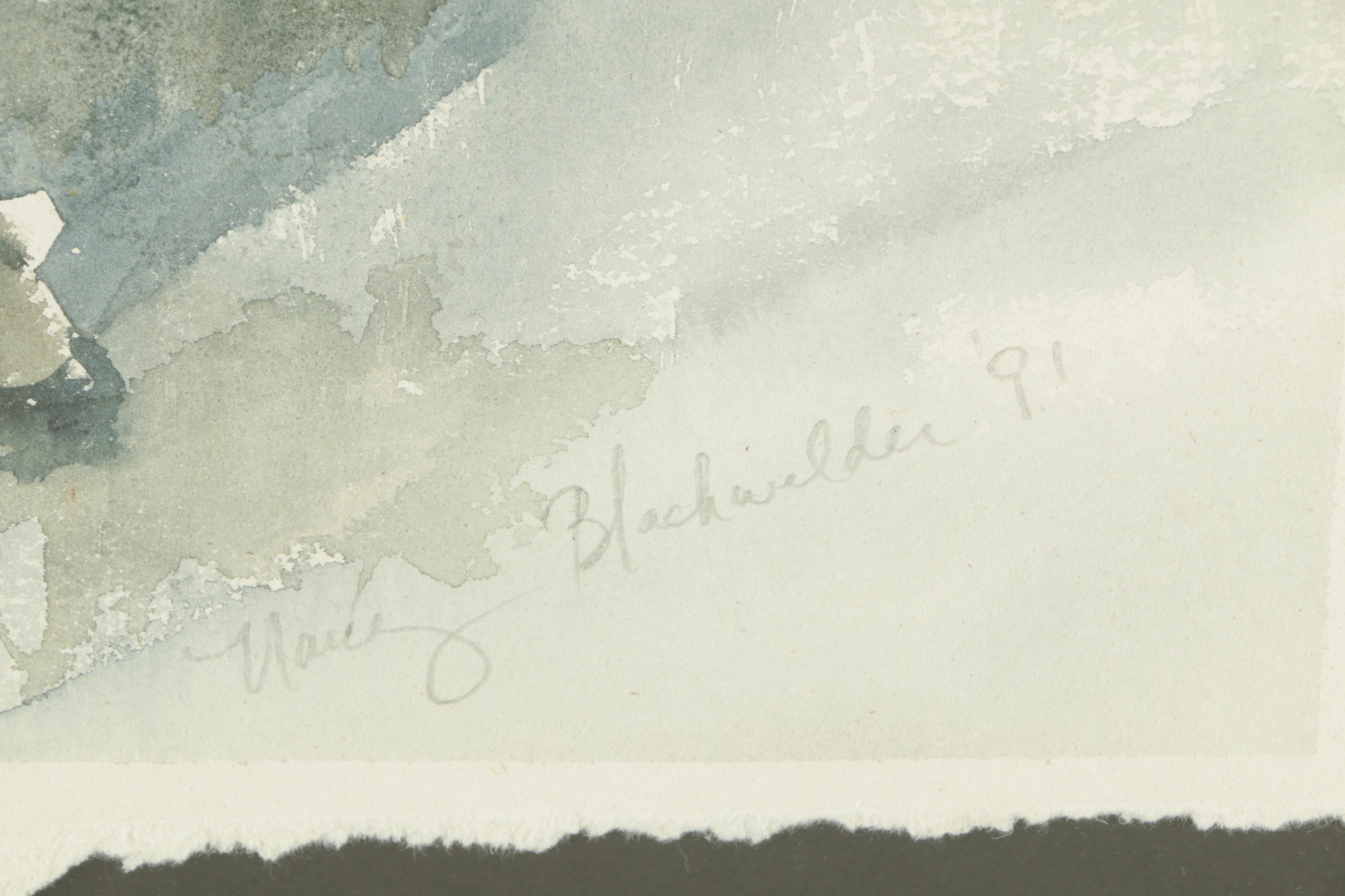 Nancy Blackwelder Watercolor Painting on Paper
