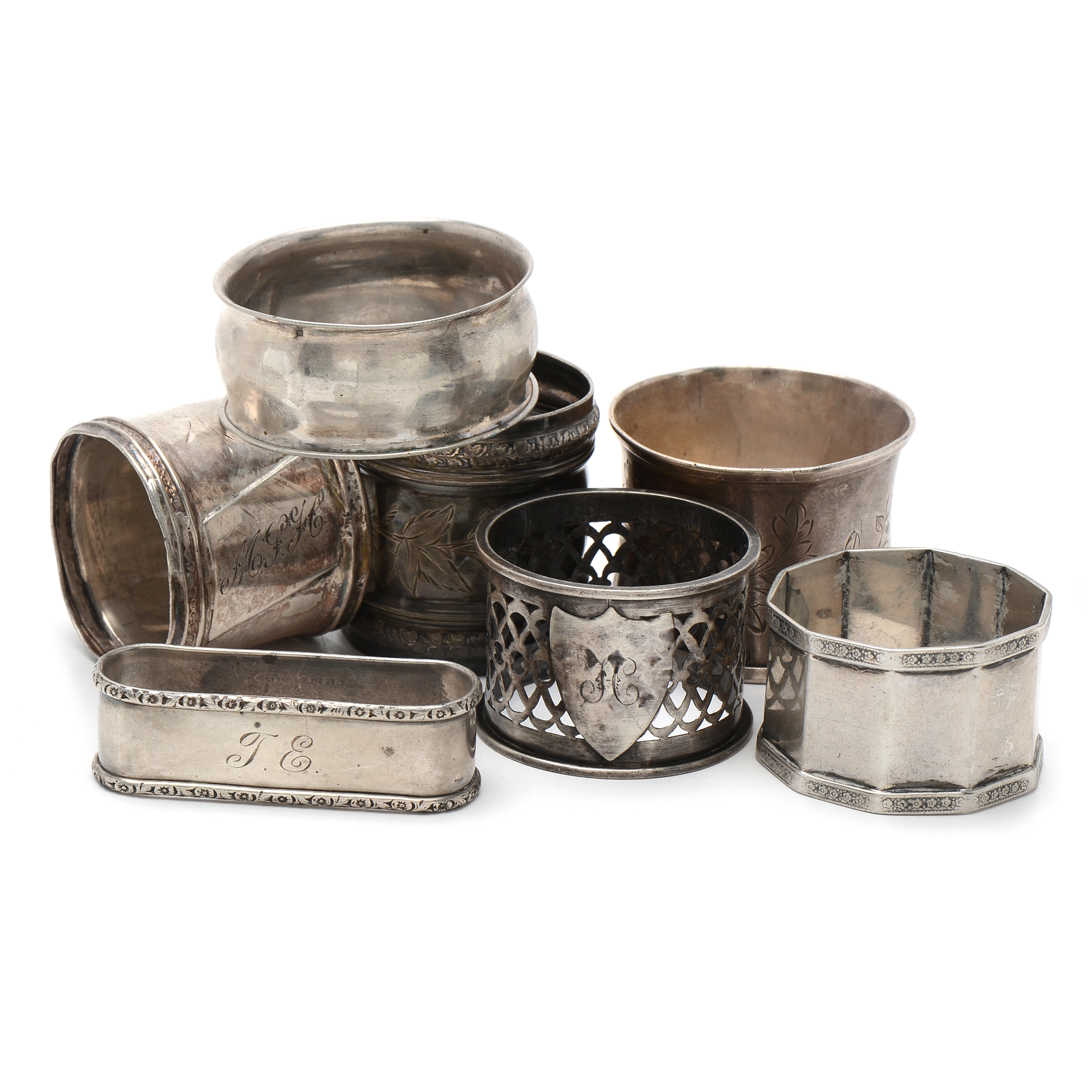Sterling and 800 Silver Napkin Rings
