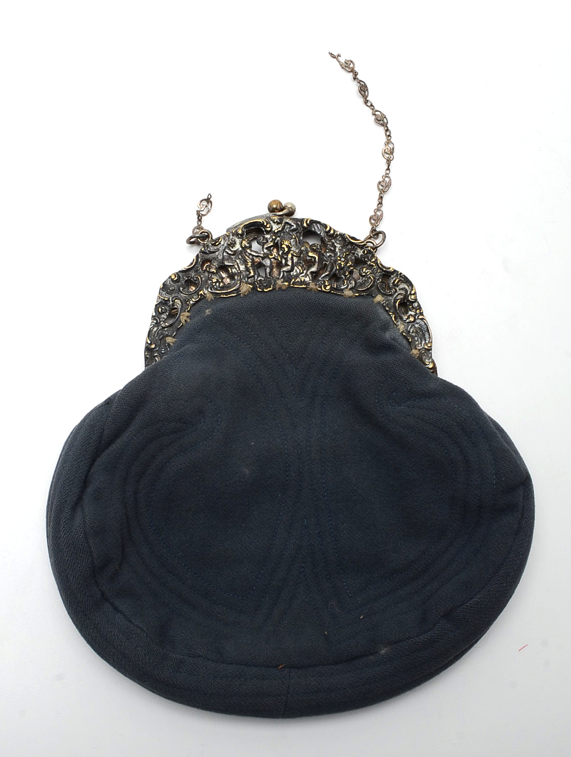 Antique Sterling Silver Mesh Clutch Purse and Clutch Handbag