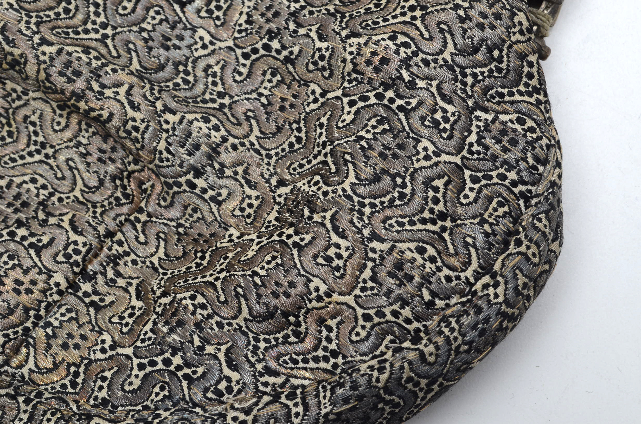 Two Vintage 800 Silver Framed Clutch Handbags