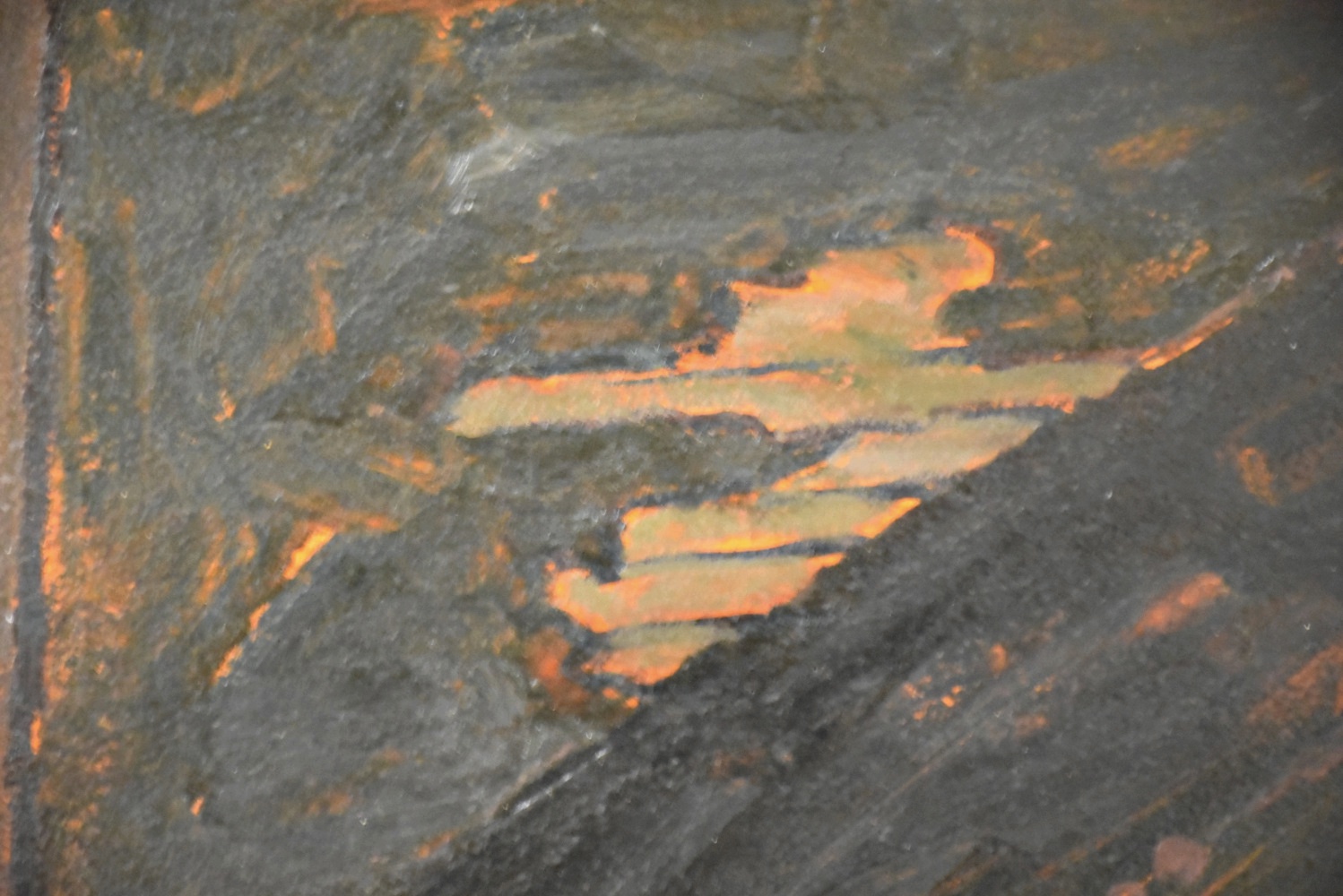 Howard Buck Oil Painting on Canvas Figural Interior Scene