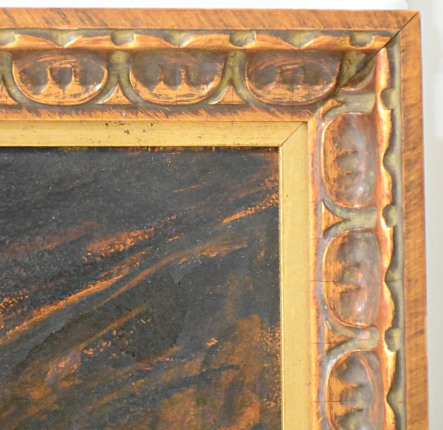 Howard Buck Oil Painting on Canvas Figural Interior Scene