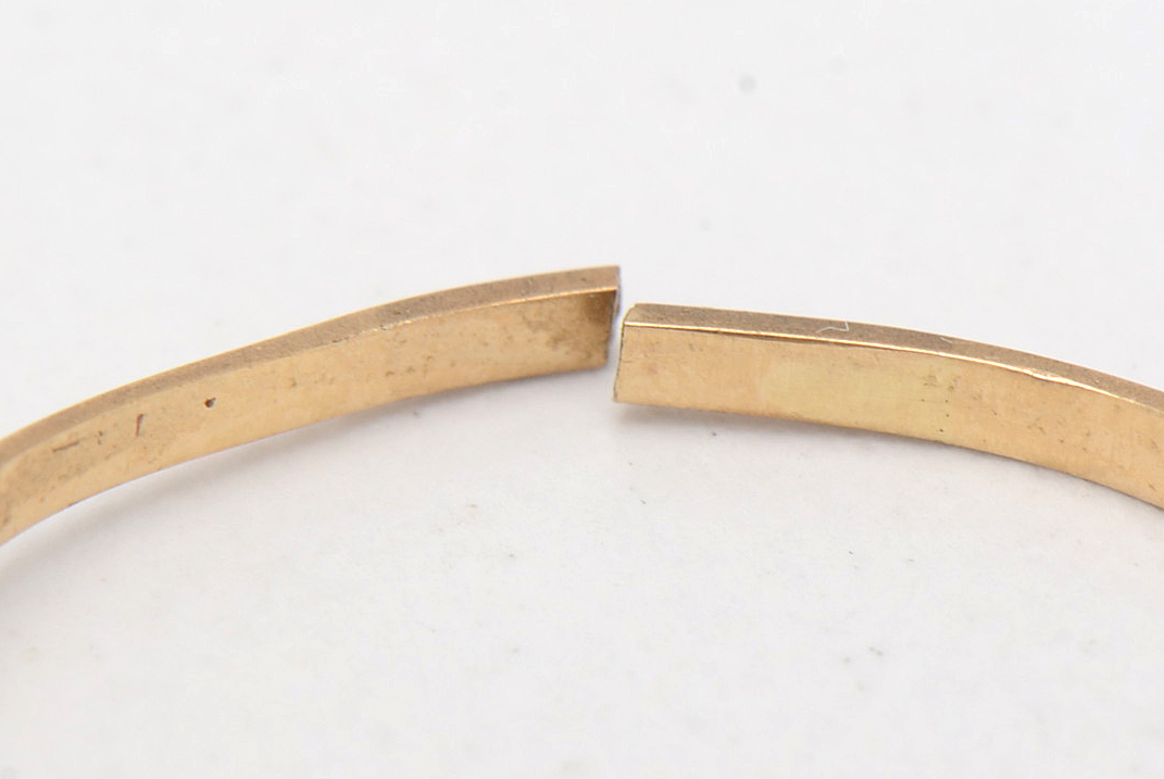 Vintage 14K Yellow Gold Solitaire Diamond Bridal Ring Set