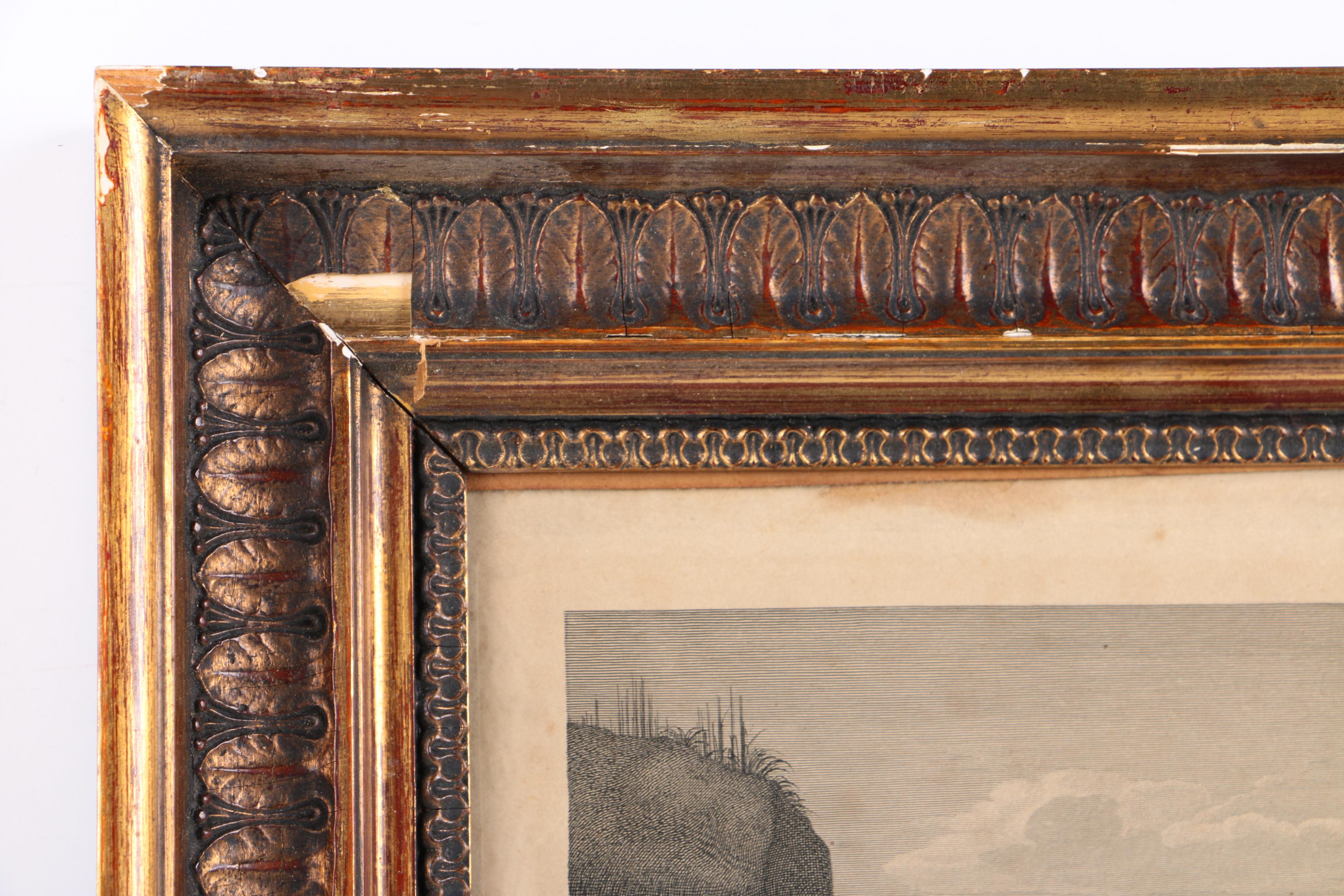 S. Amsler Vintage Engraving on Paper After Raphael "The Entombment"