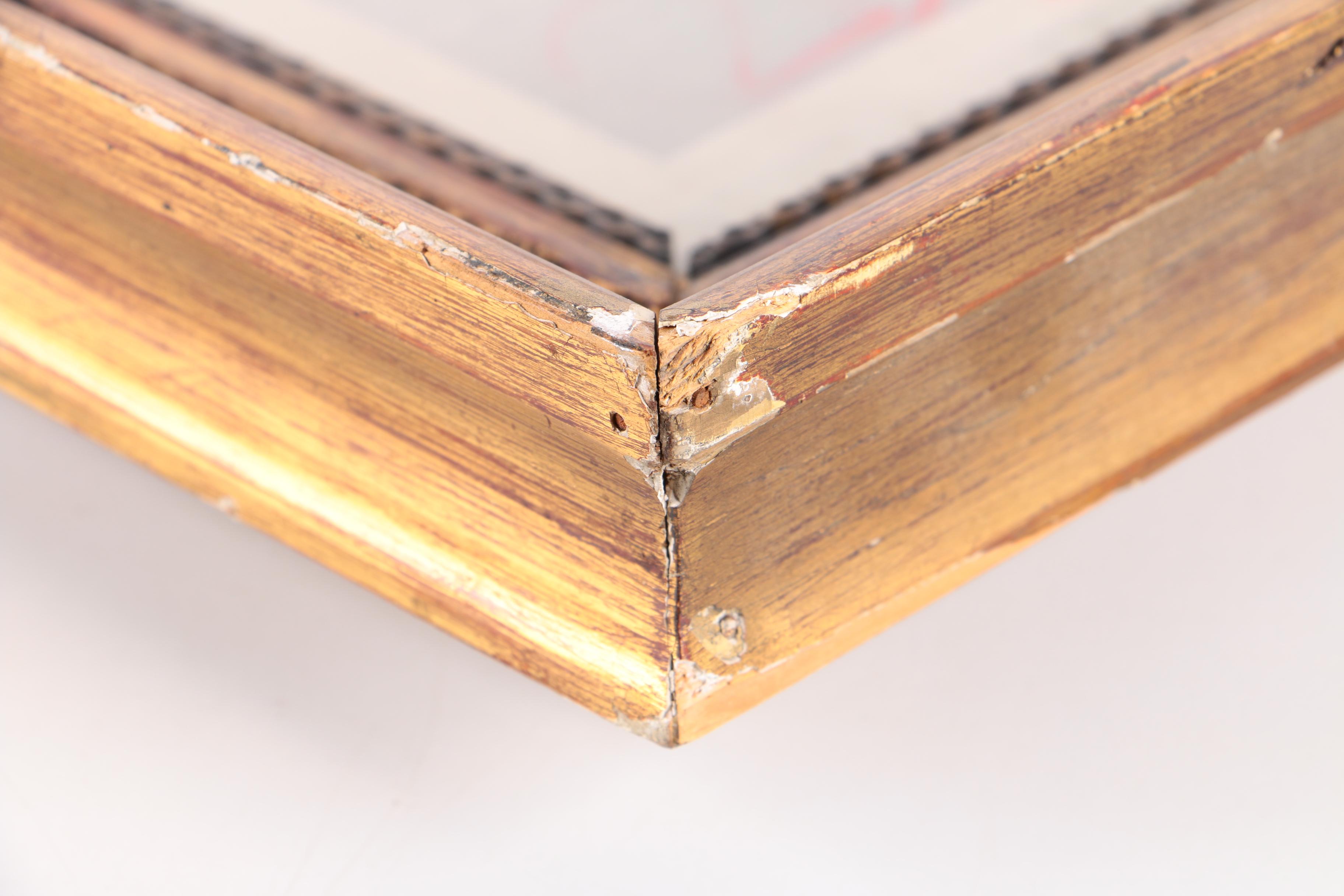 S. Amsler Vintage Engraving on Paper After Raphael "The Entombment"