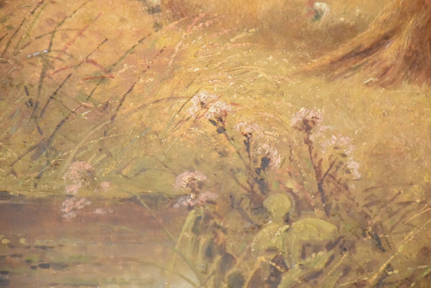 J. Kinard Oil Painting on Canvas Countryside Landscape