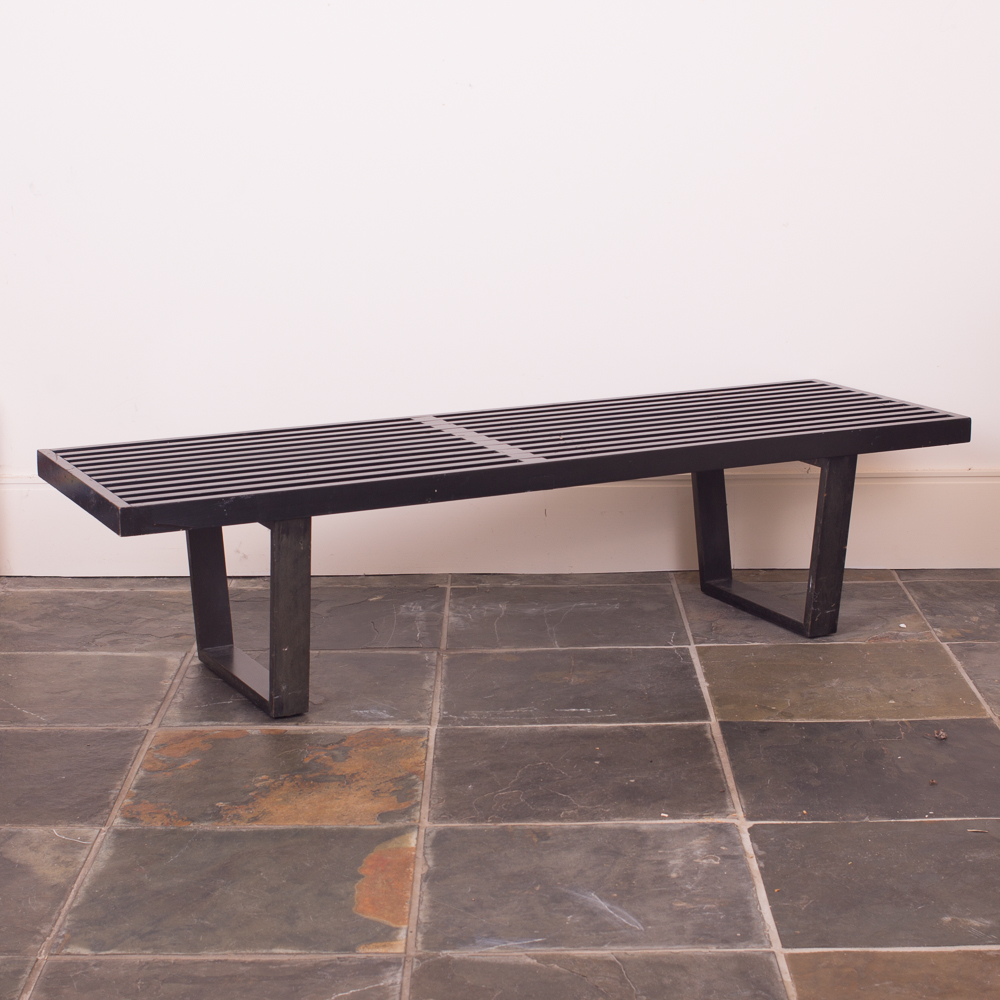 Herman Miller Nelson Platform Bench in Black Stained Finish