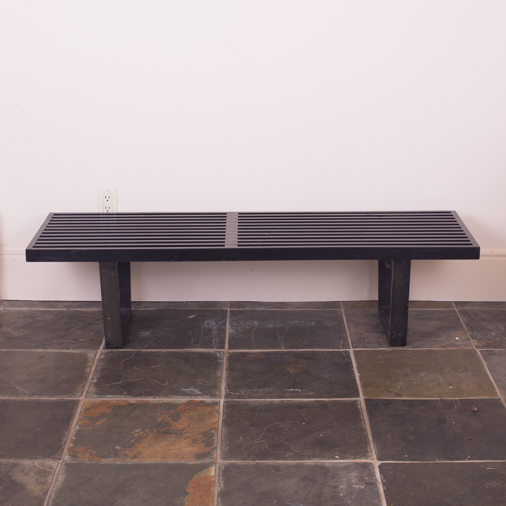 Herman Miller Nelson Platform Bench in Black Stained Finish
