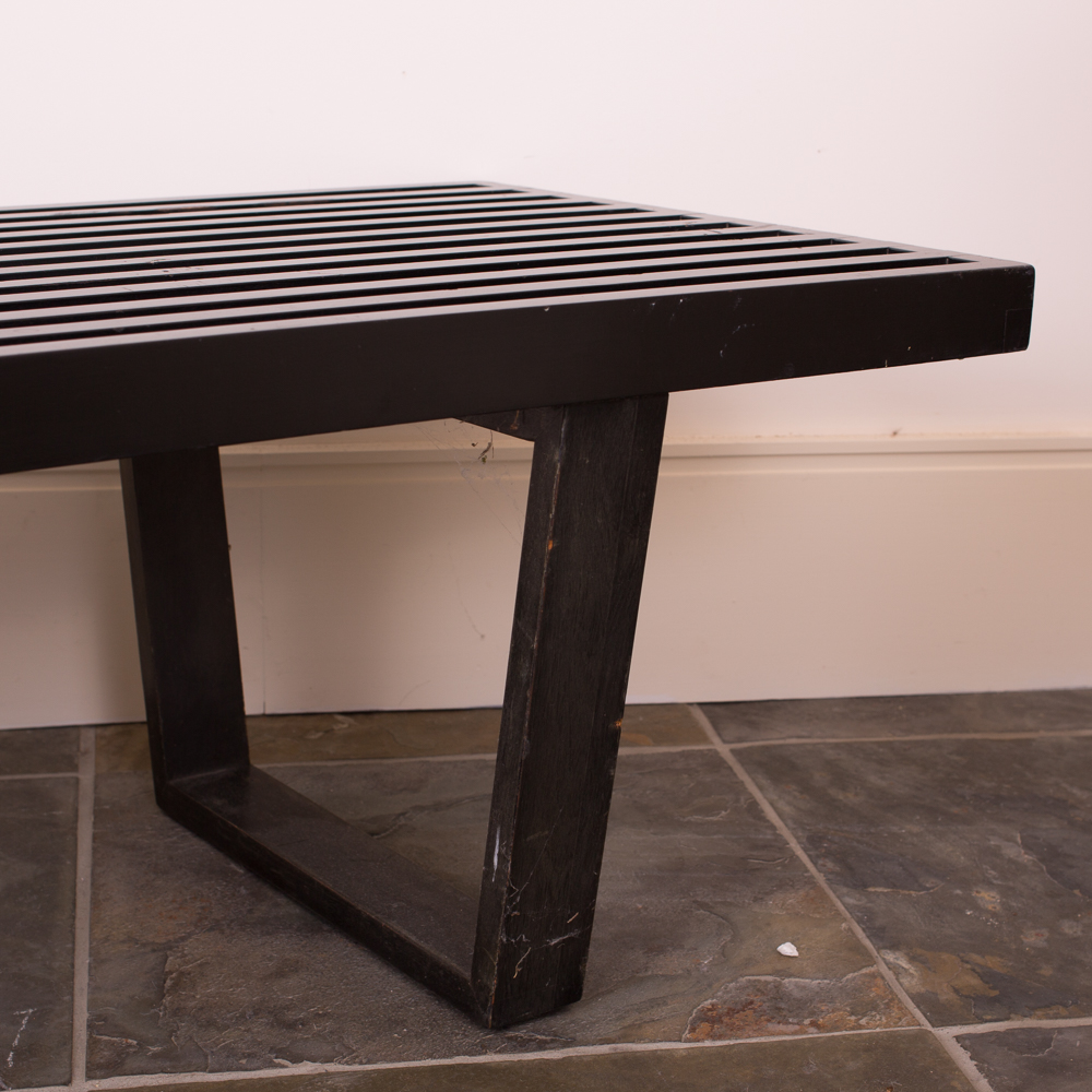 Herman Miller Nelson Platform Bench in Black Stained Finish