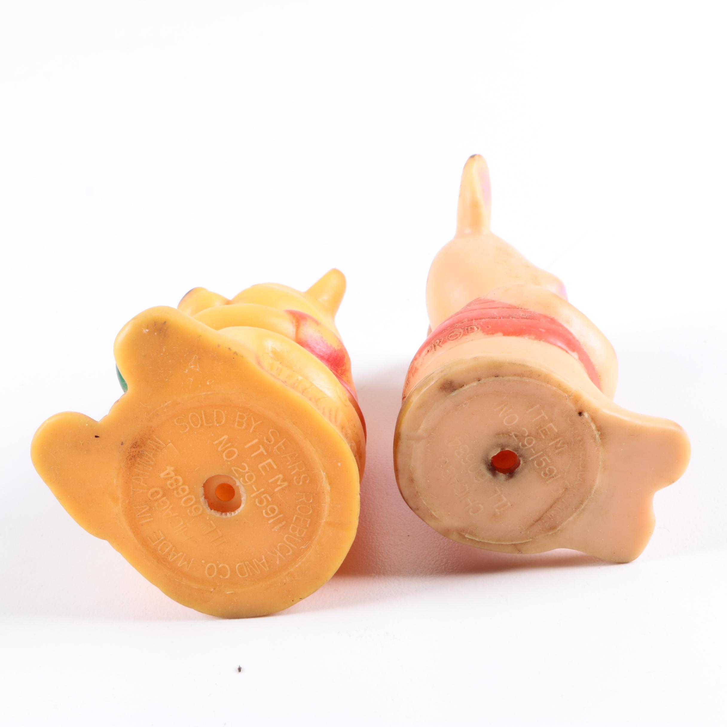 Vintage Toys including Mickey Mouse and Popeye