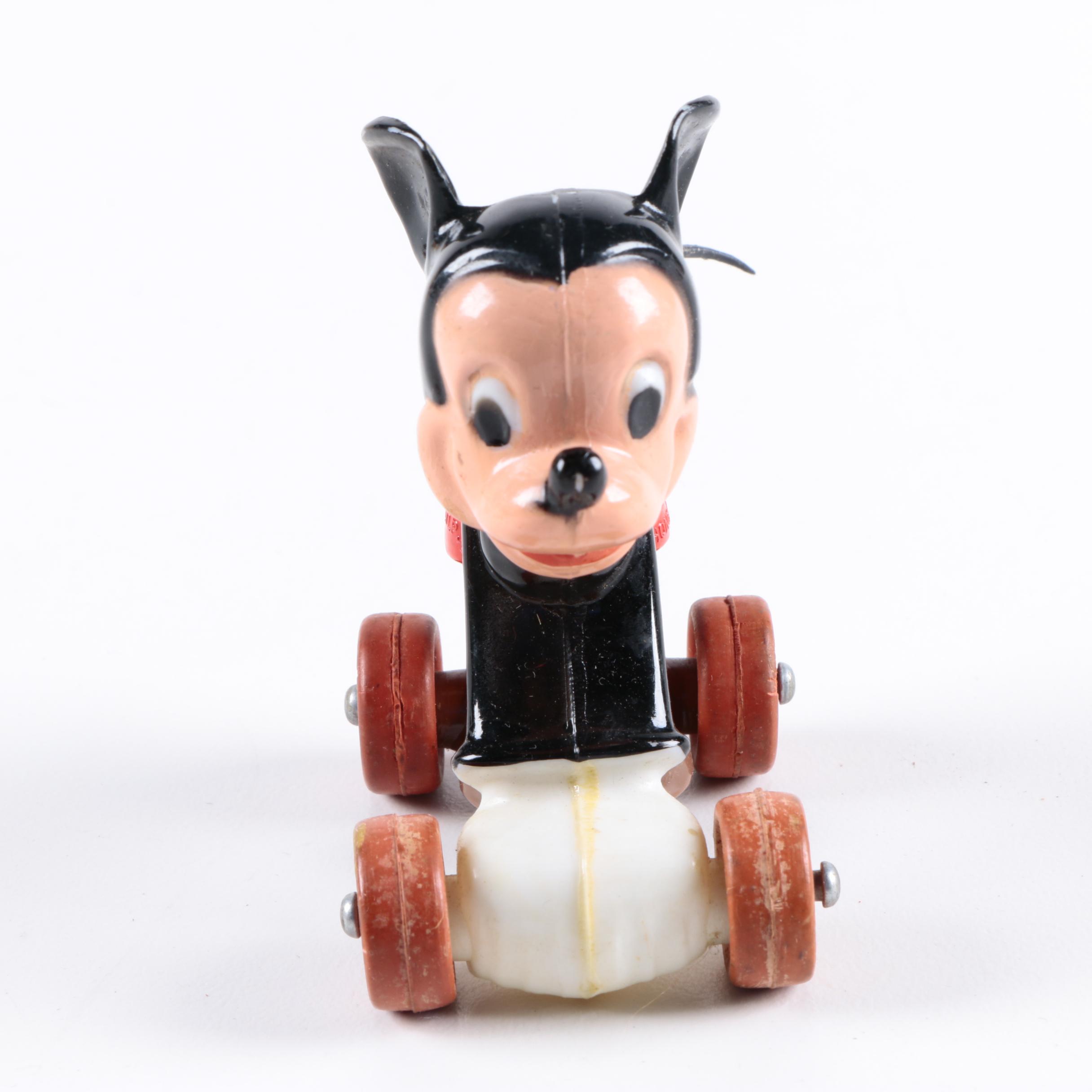 Vintage Toys including Mickey Mouse and Popeye