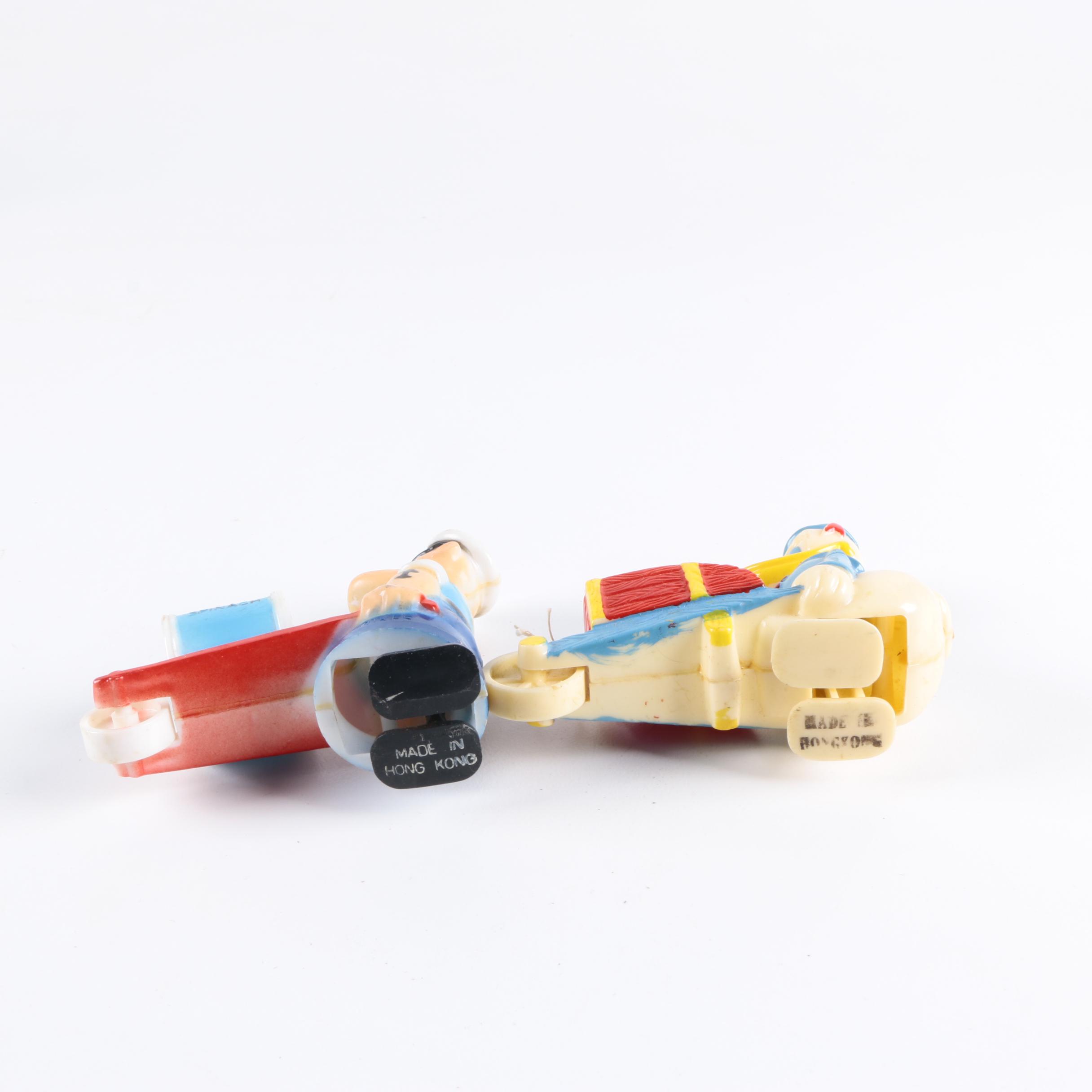 Vintage Toys including Mickey Mouse and Popeye