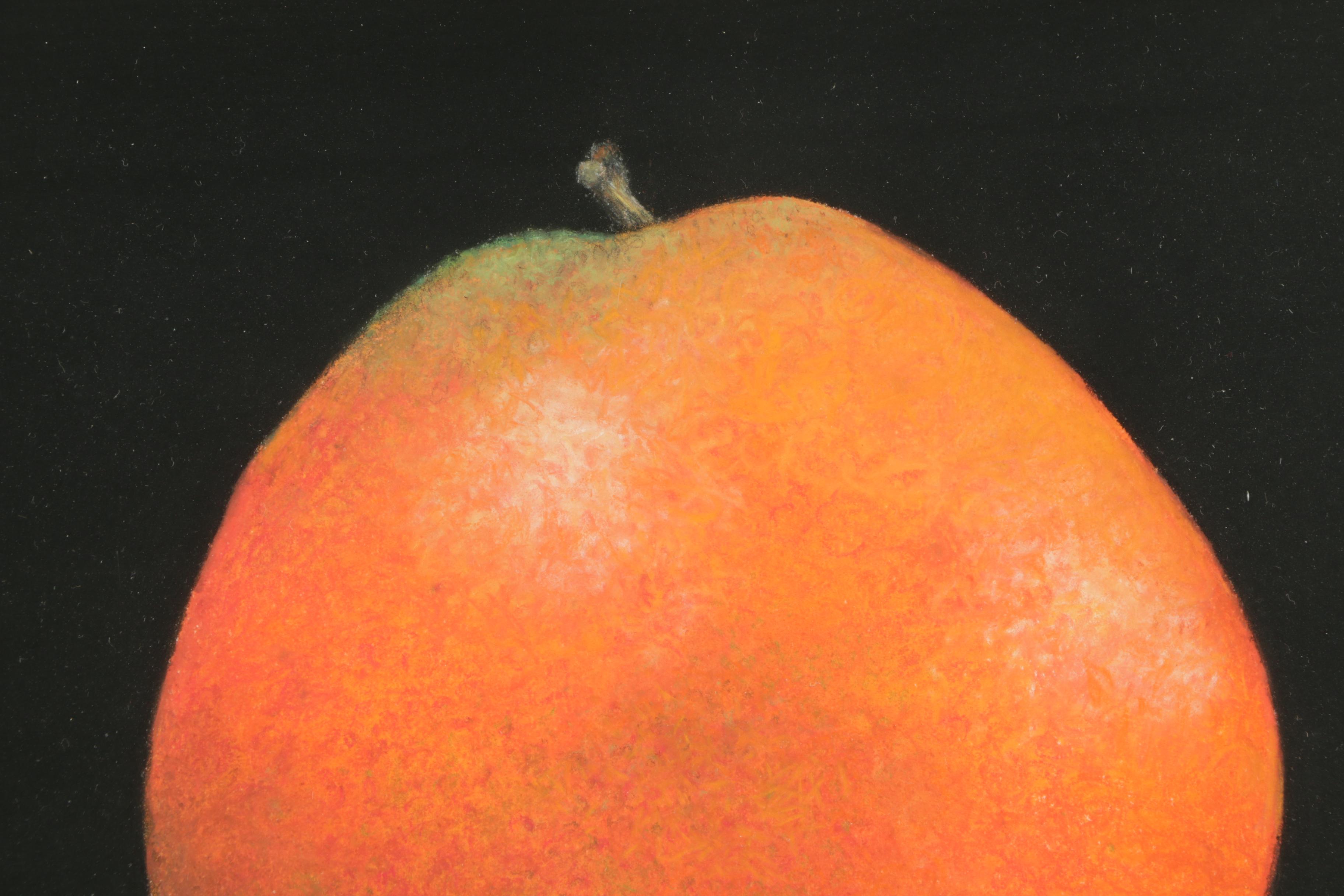 Emma Pastel Drawing on Paper "Orange"