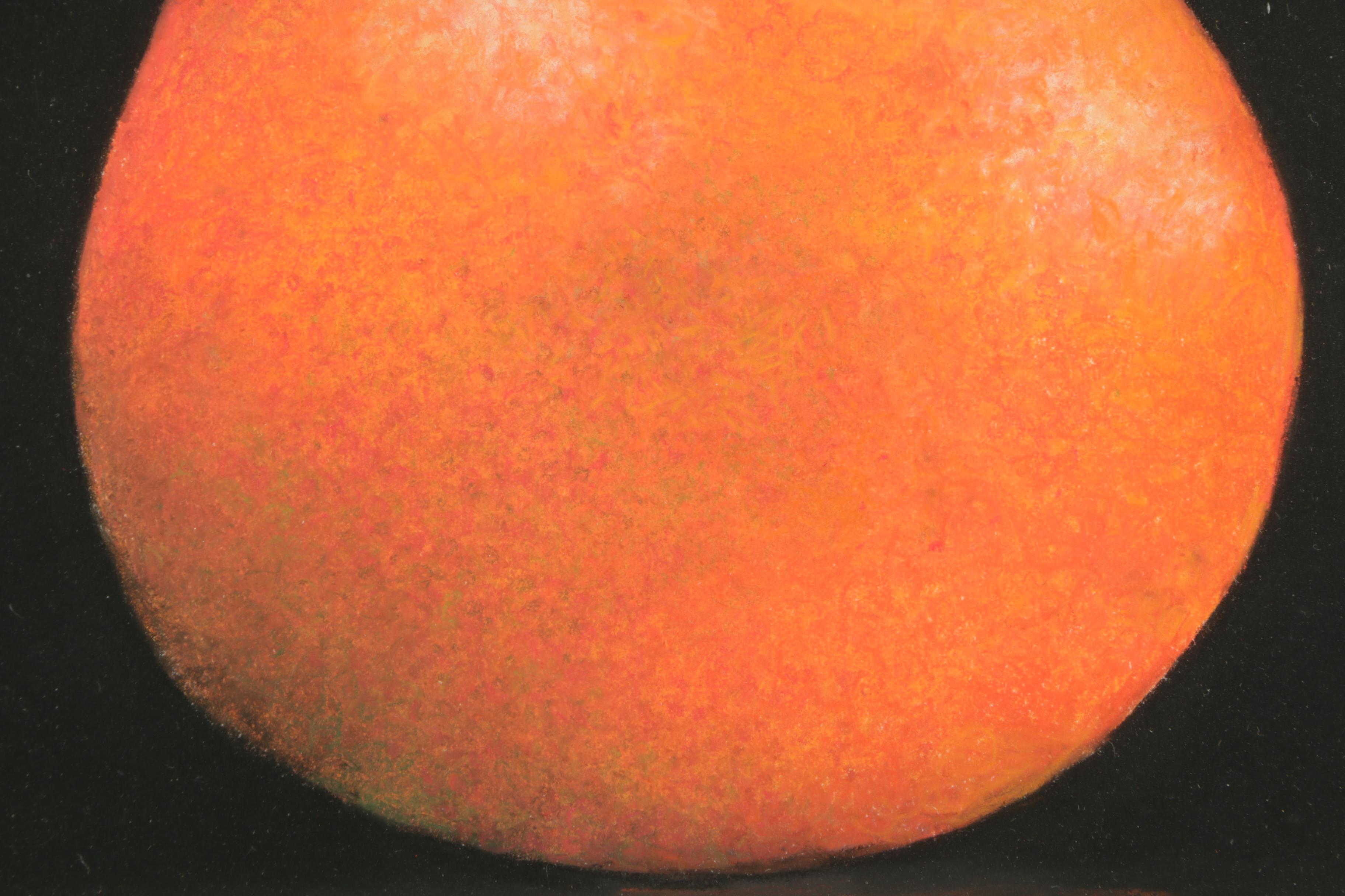 Emma Pastel Drawing on Paper "Orange"