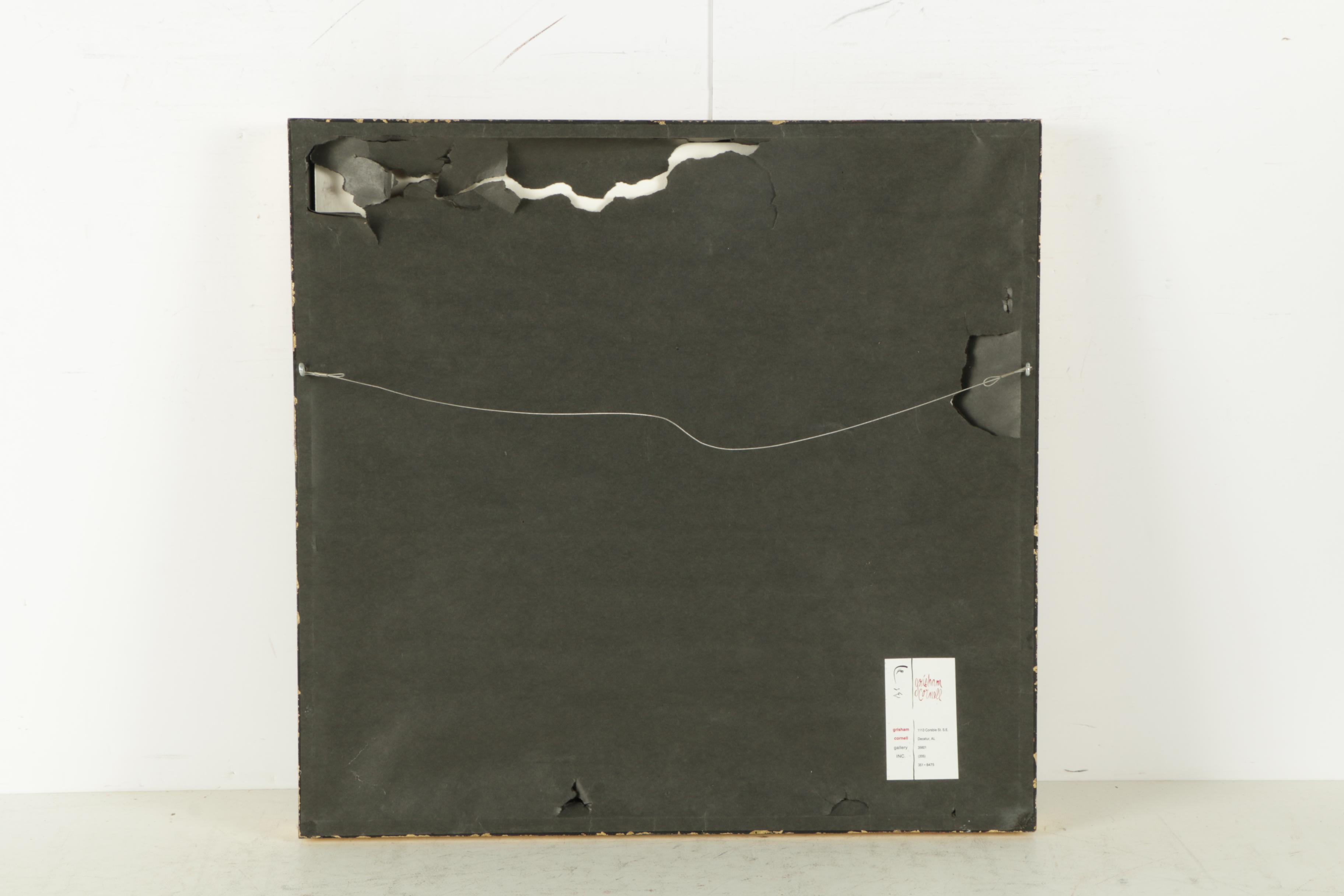 Emma Pastel Drawing on Paper "Orange"