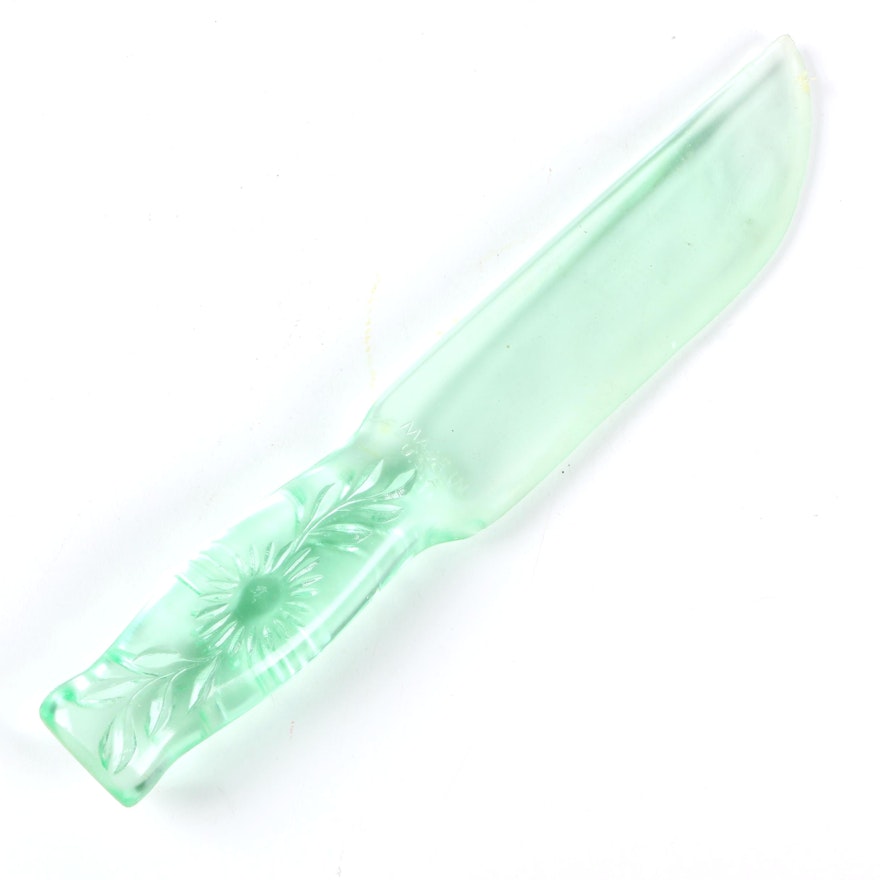 Vintage Glass Fruit Knife