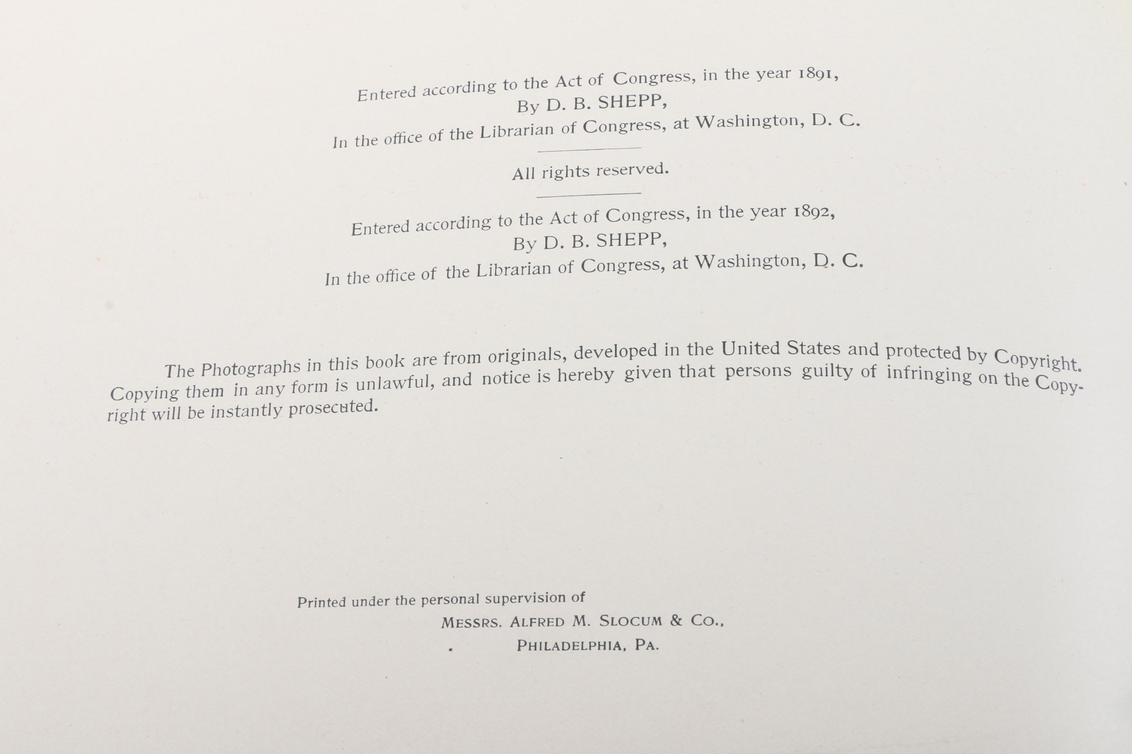 1891 "Shepp's Photographs of the World"