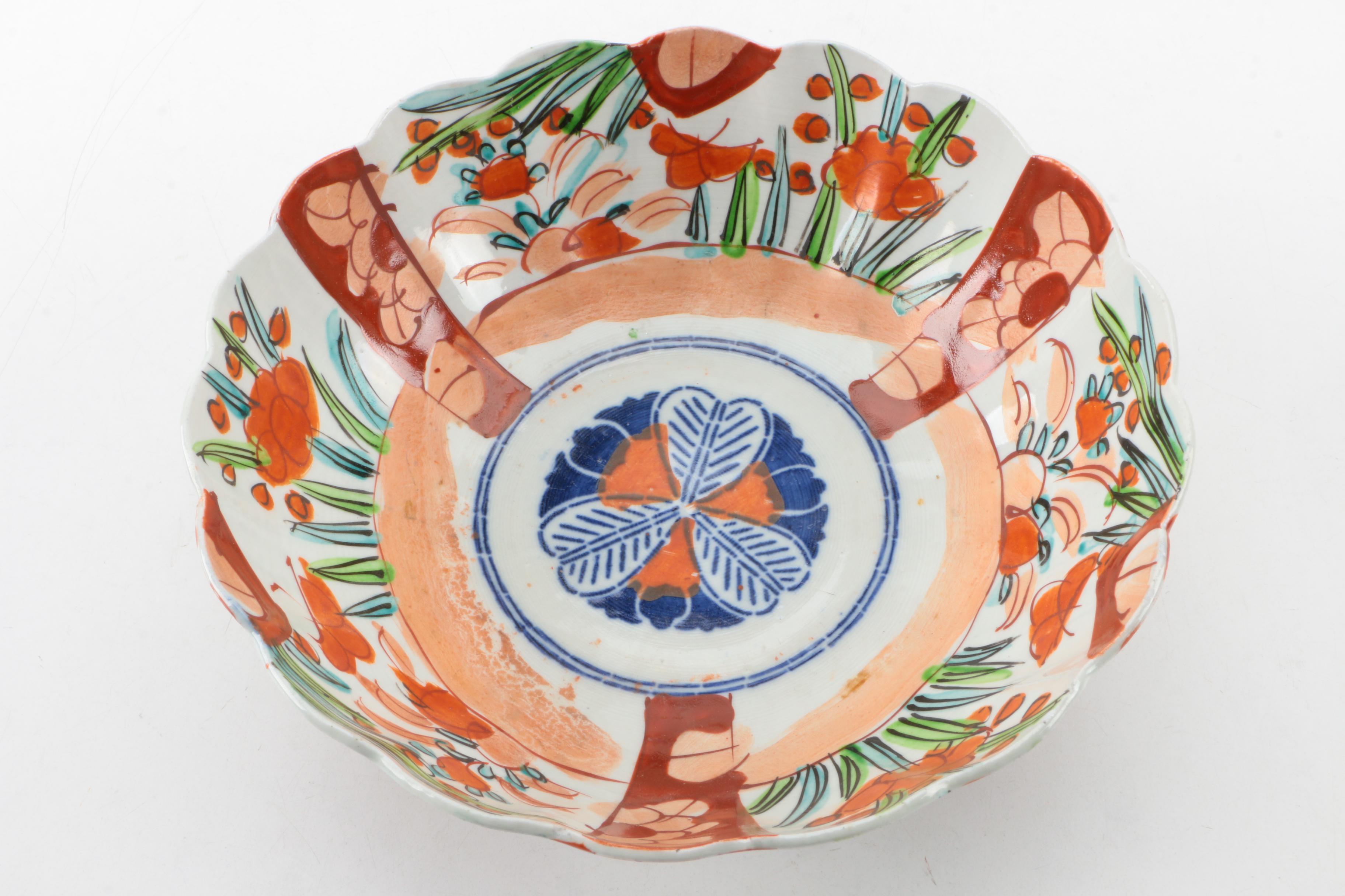 Antique Japanese Imari Porcelain Bowl