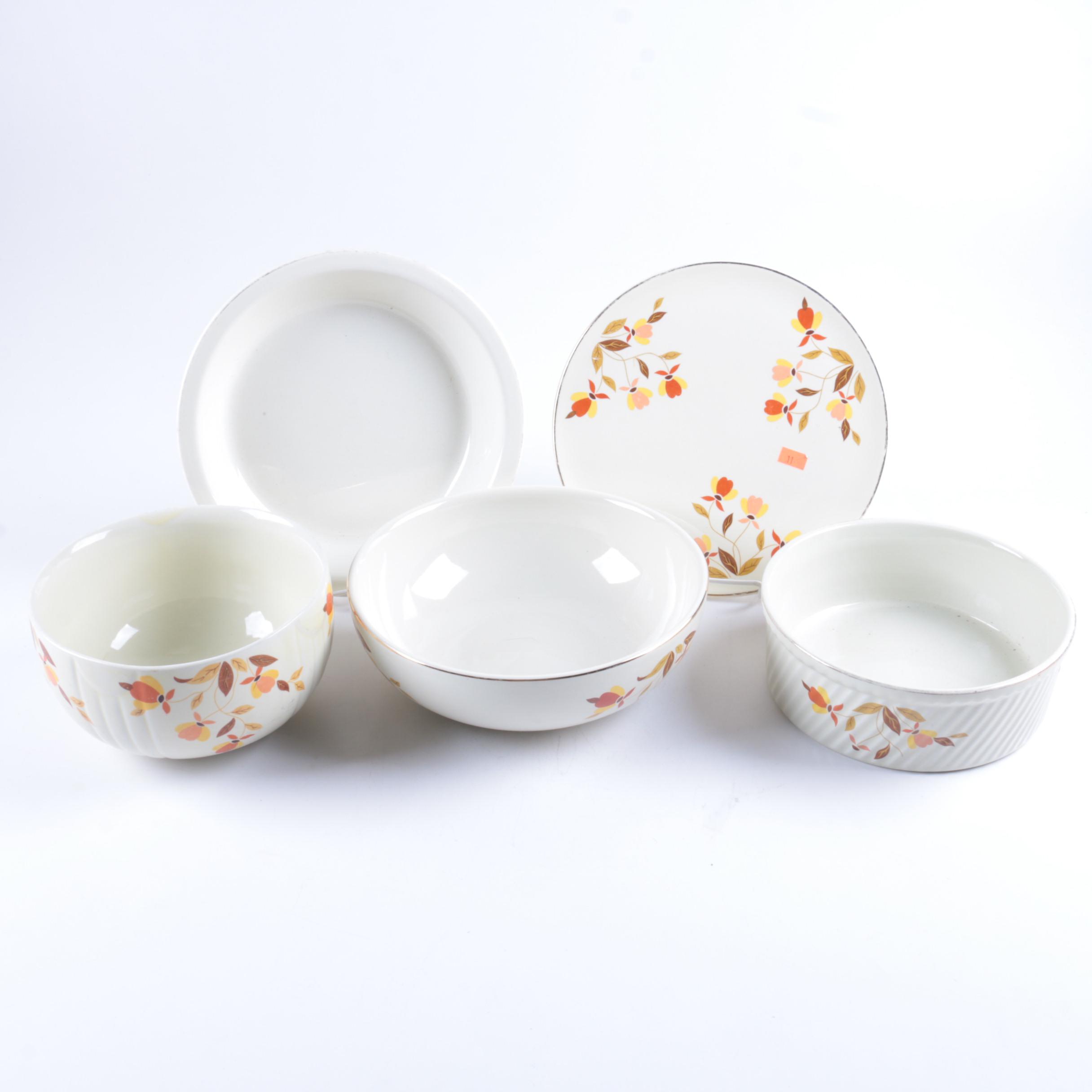 Hall's "Autumn Leaf" Serving Dishes