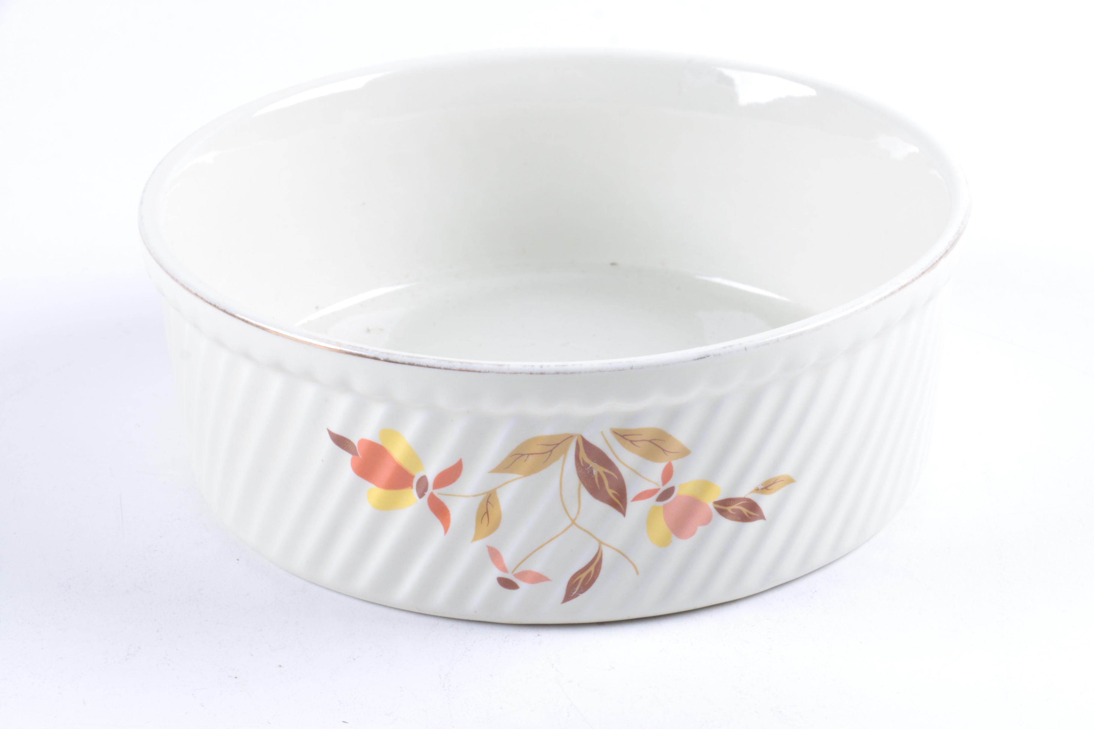 Hall's "Autumn Leaf" Serving Dishes