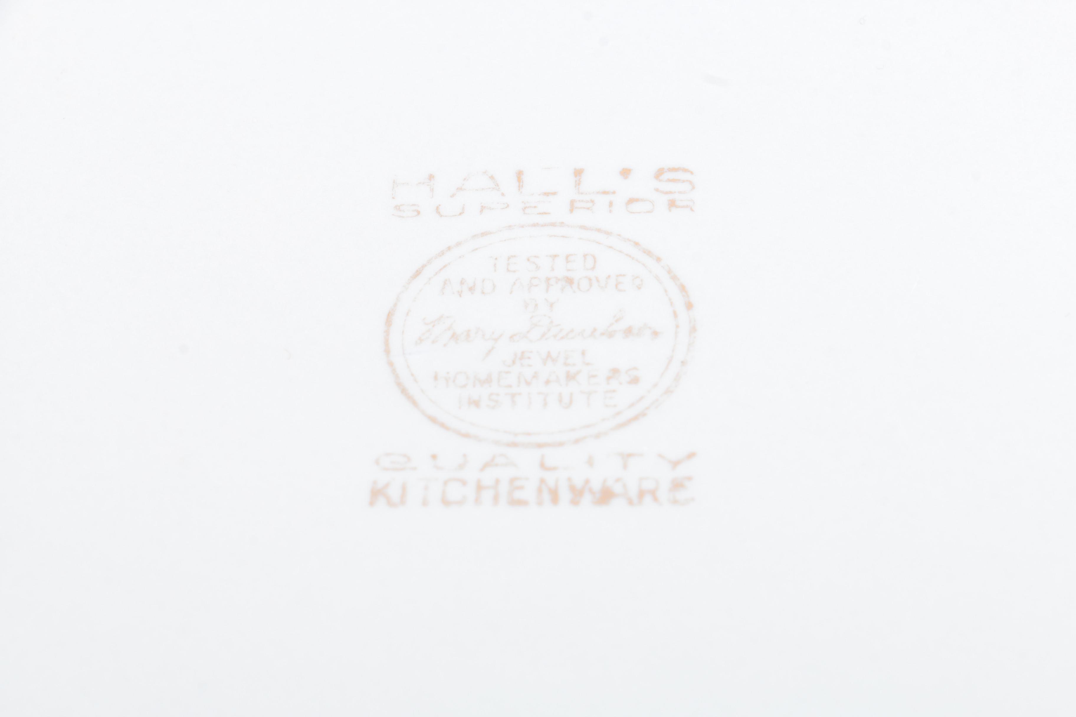 Hall's "Autumn Leaf" Serving Dishes