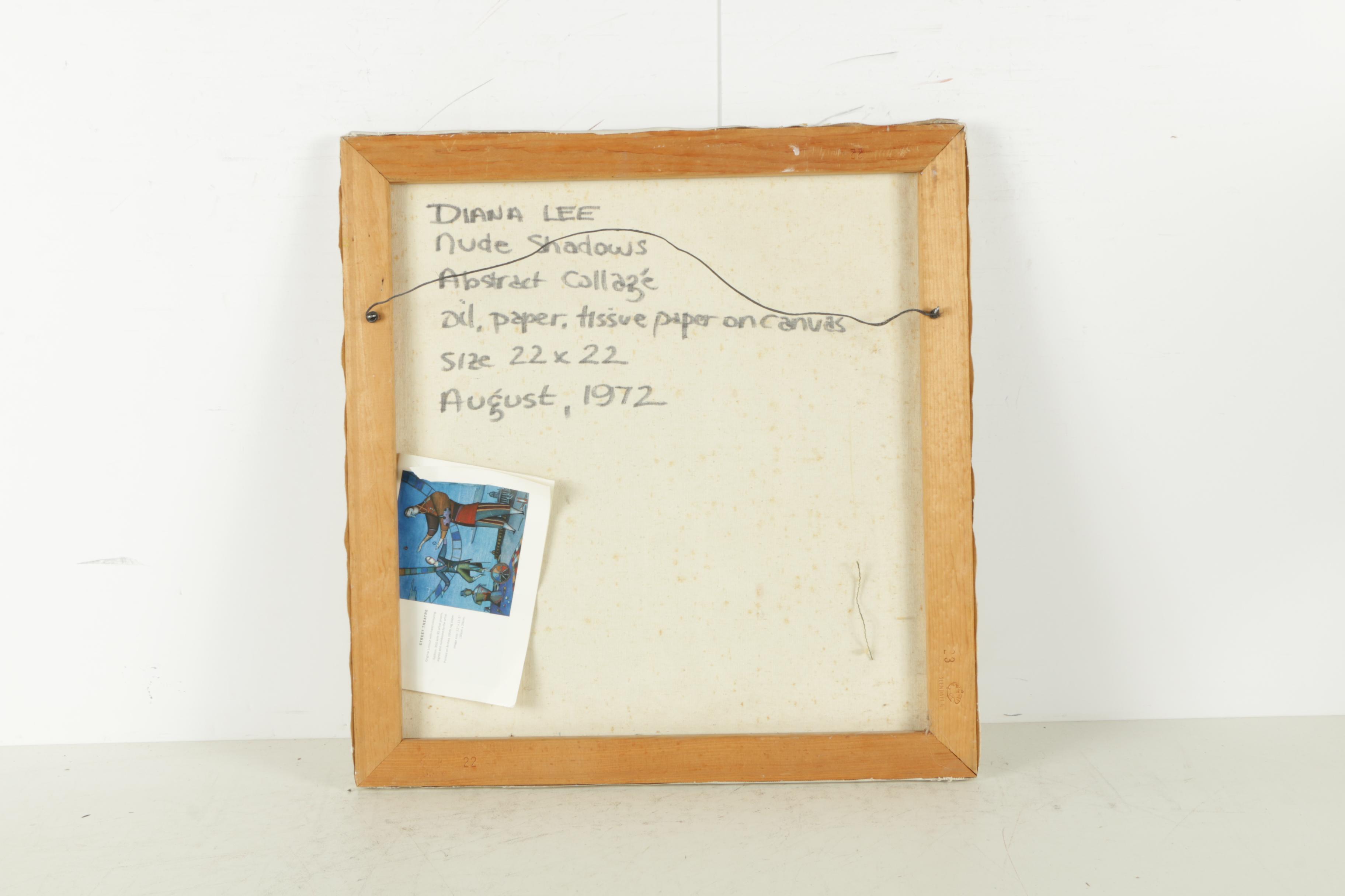 Diana Lee Mixed Media Painting "Nude Shadows"