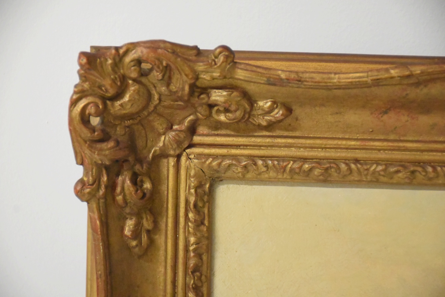 J. Kinard Oil Painting on Canvas Countryside Landscape