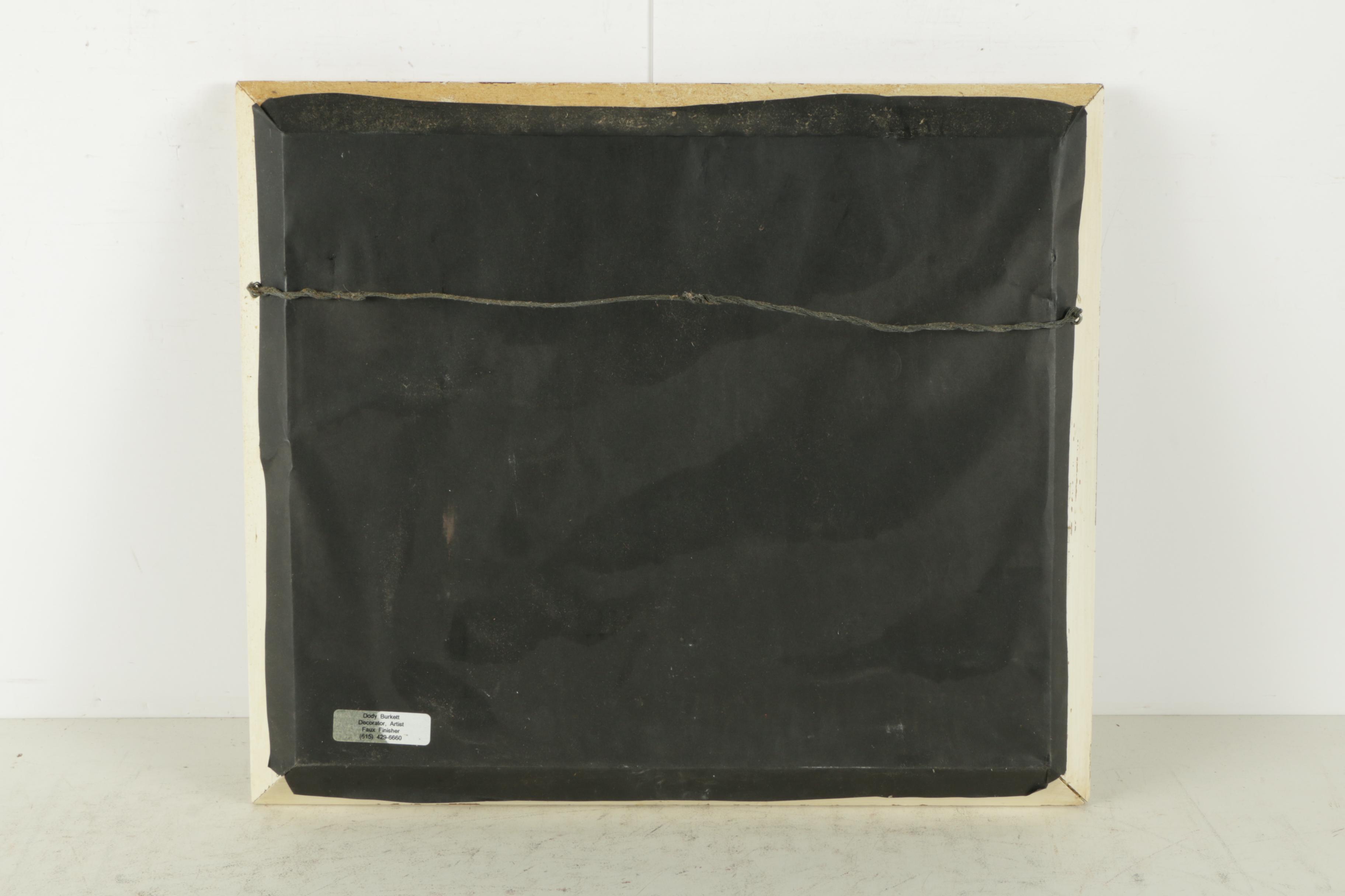 Dody Burkett Watercolor and Gouache on Paper "Le Petit Chat Noir"