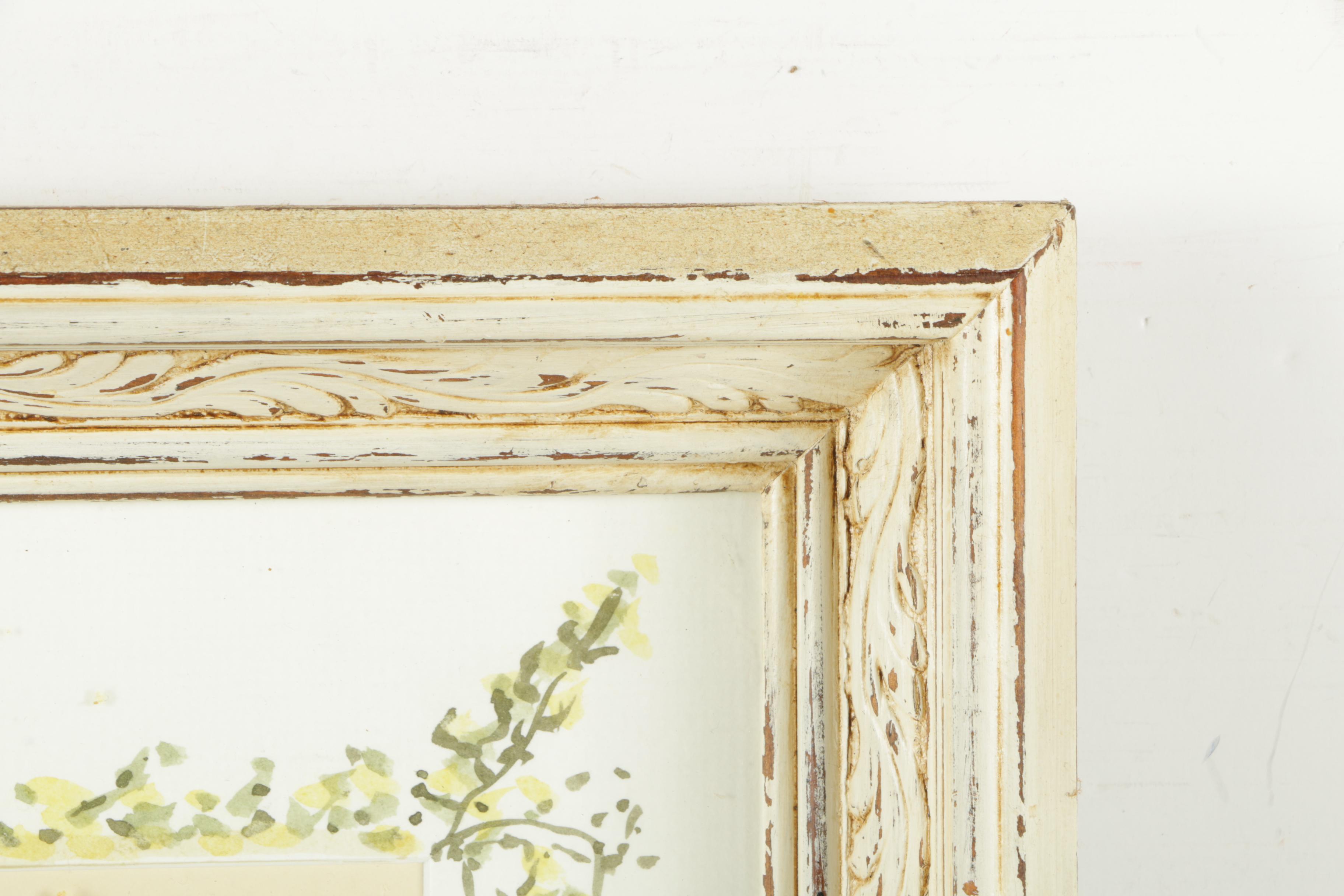 Dody Burkett Watercolor and Gouache on Paper "Le Petit Chat Noir"