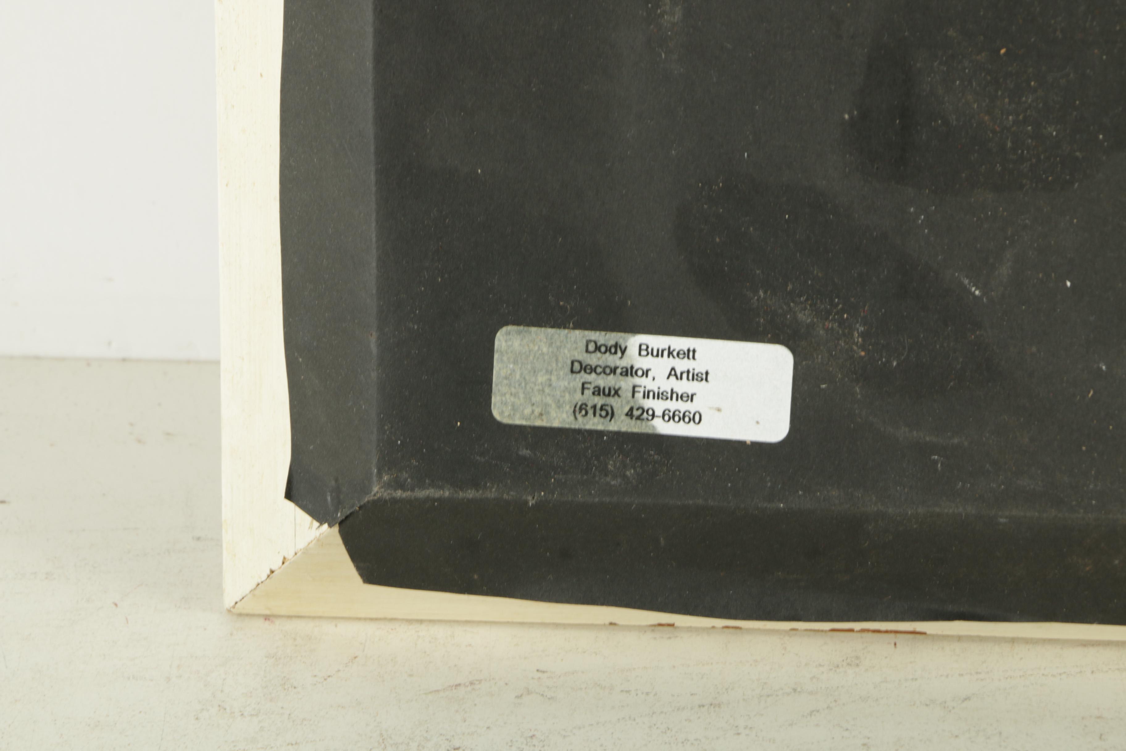 Dody Burkett Watercolor and Gouache on Paper "Le Petit Chat Noir"