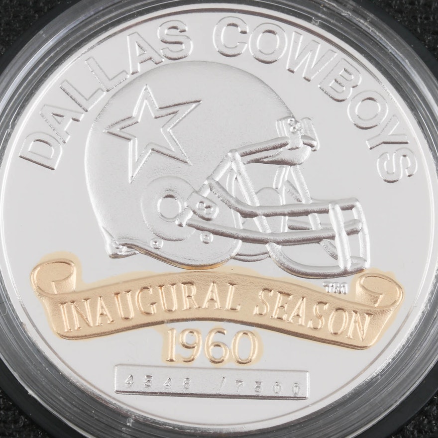 Dallas Cowboys Official NFL Game Day 75th Anniversary Coin