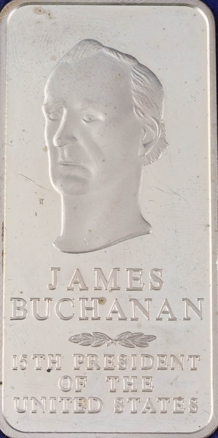 Danbury Mint Presidential Silver Ingots Collection