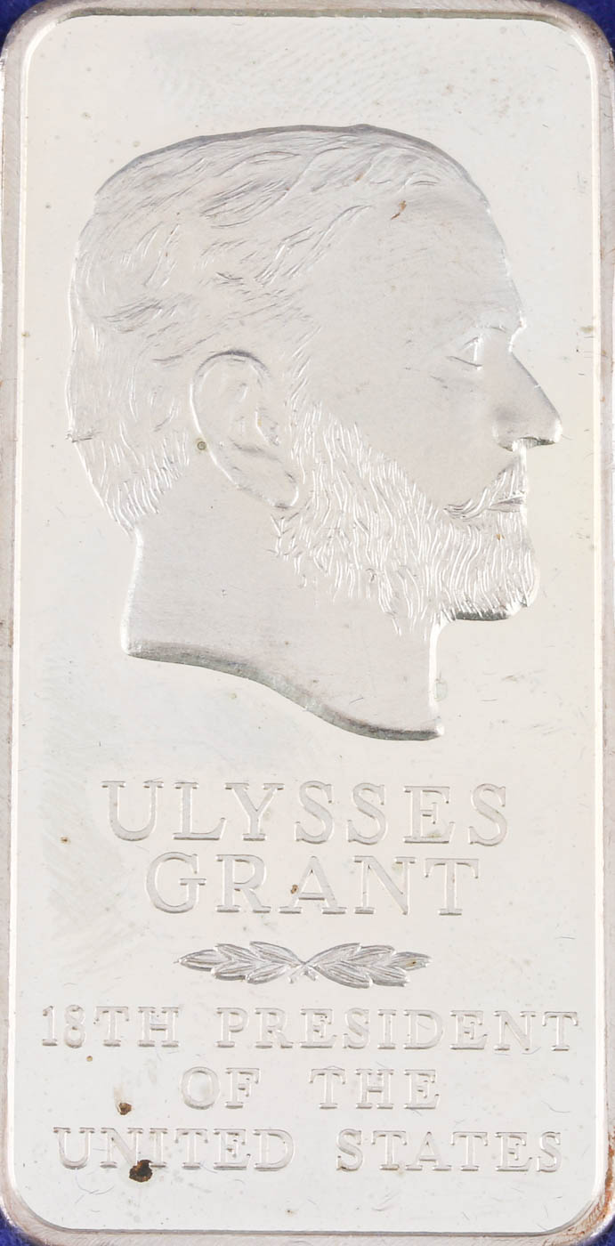 Danbury Mint Presidential Silver Ingots Collection