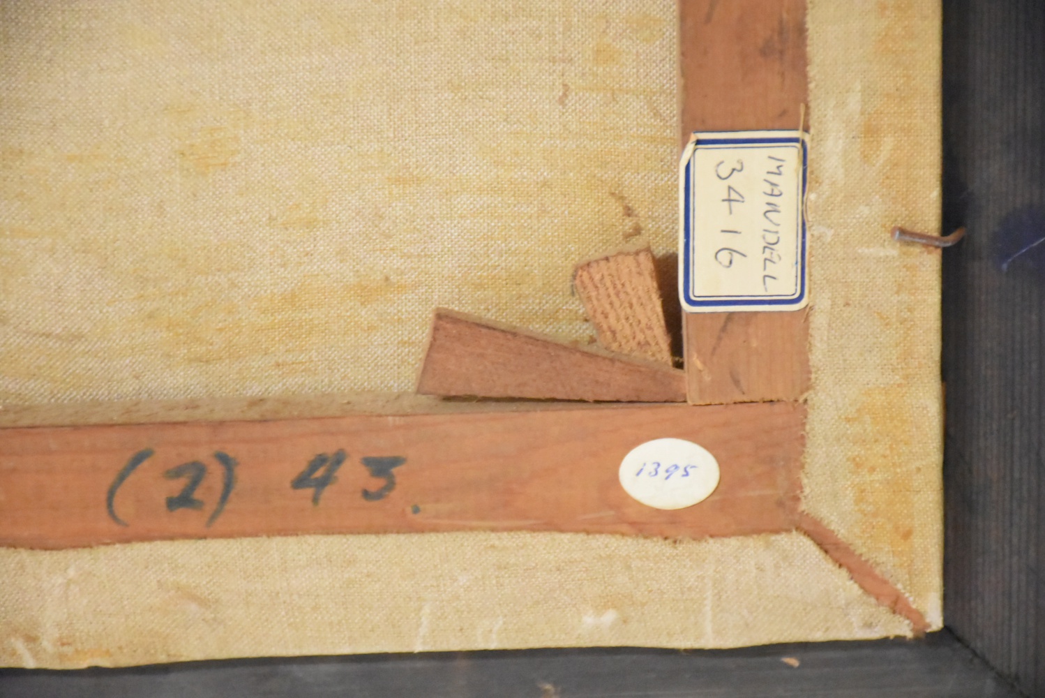 J. Kinard Oil Painting on Canvas Countryside Landscape