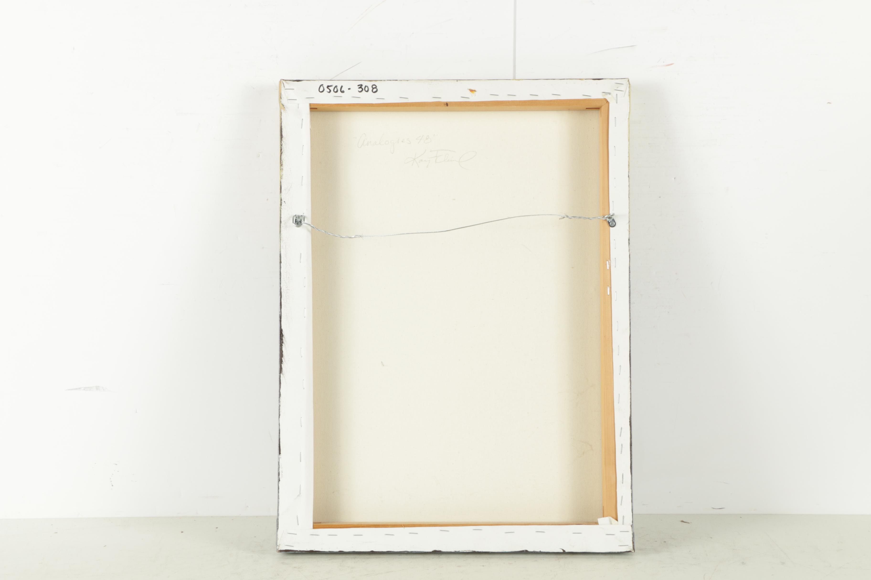 Kay Flint Acrylic Painting on Canvas "Analogies 48"