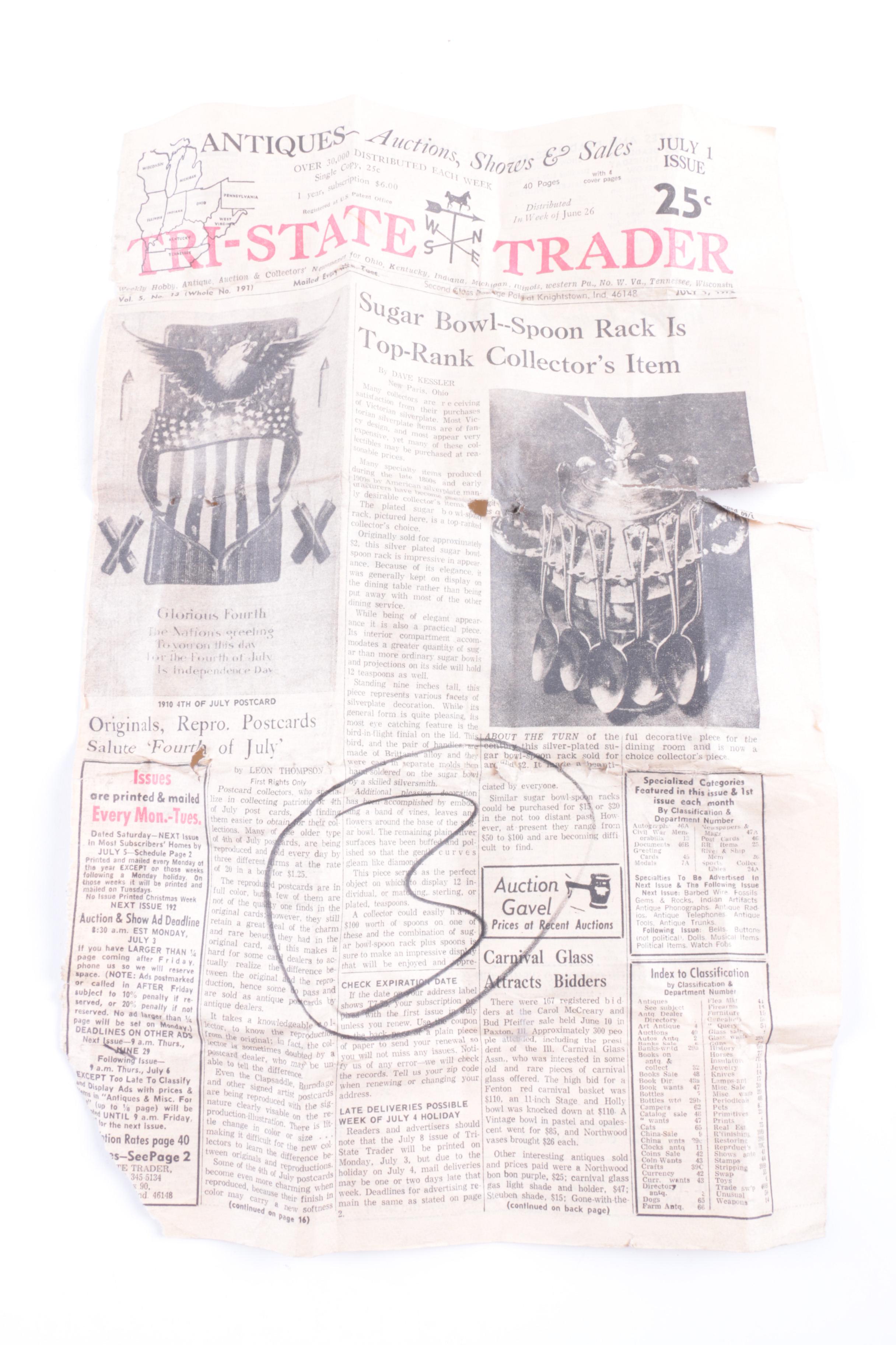 New Amsterdam Silver Co. Silver-Plated Sugar Spooner with Other Spoons