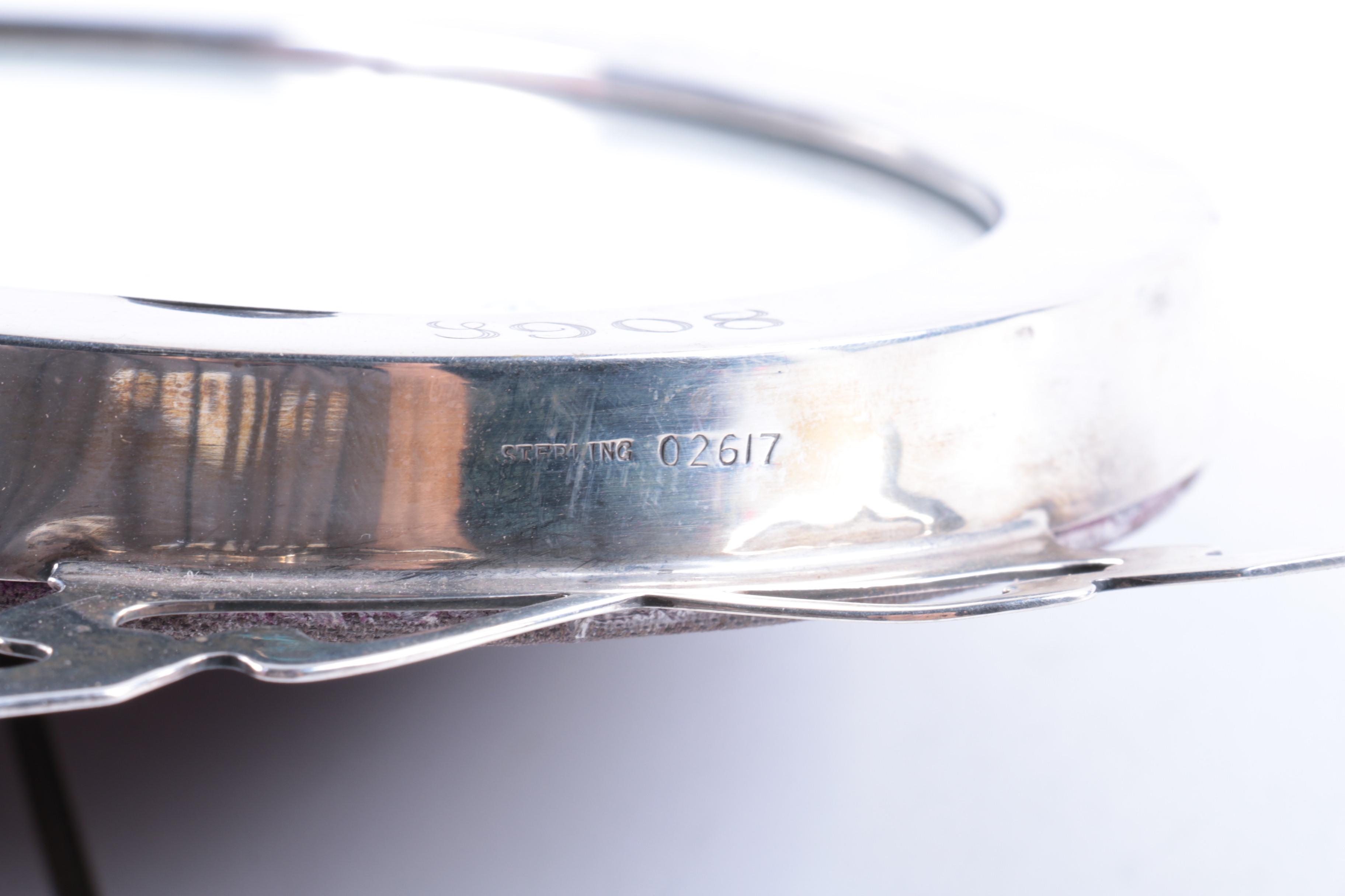 Sterling Silver Oval Picture Frame