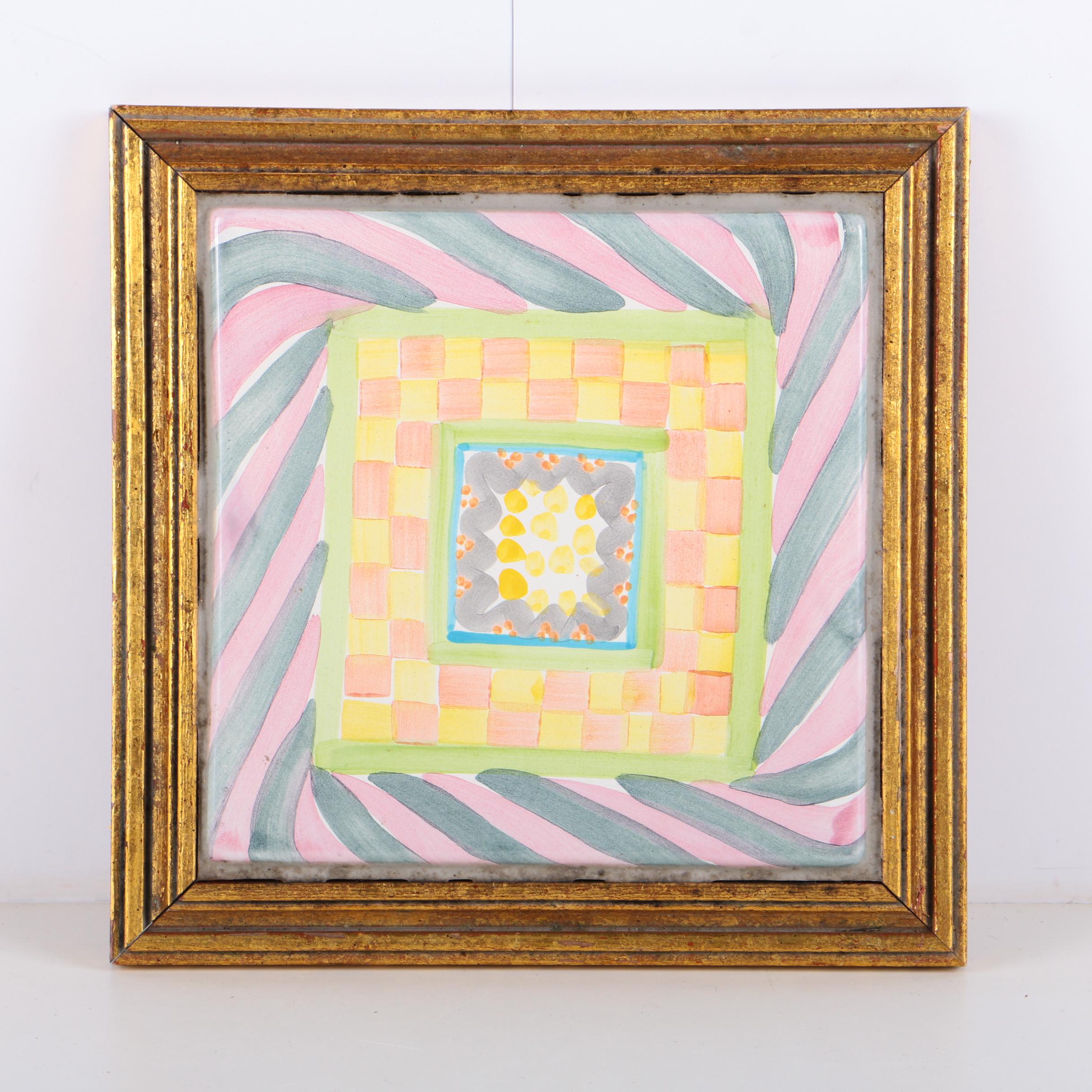 Hand-Painted Ceramic Tile