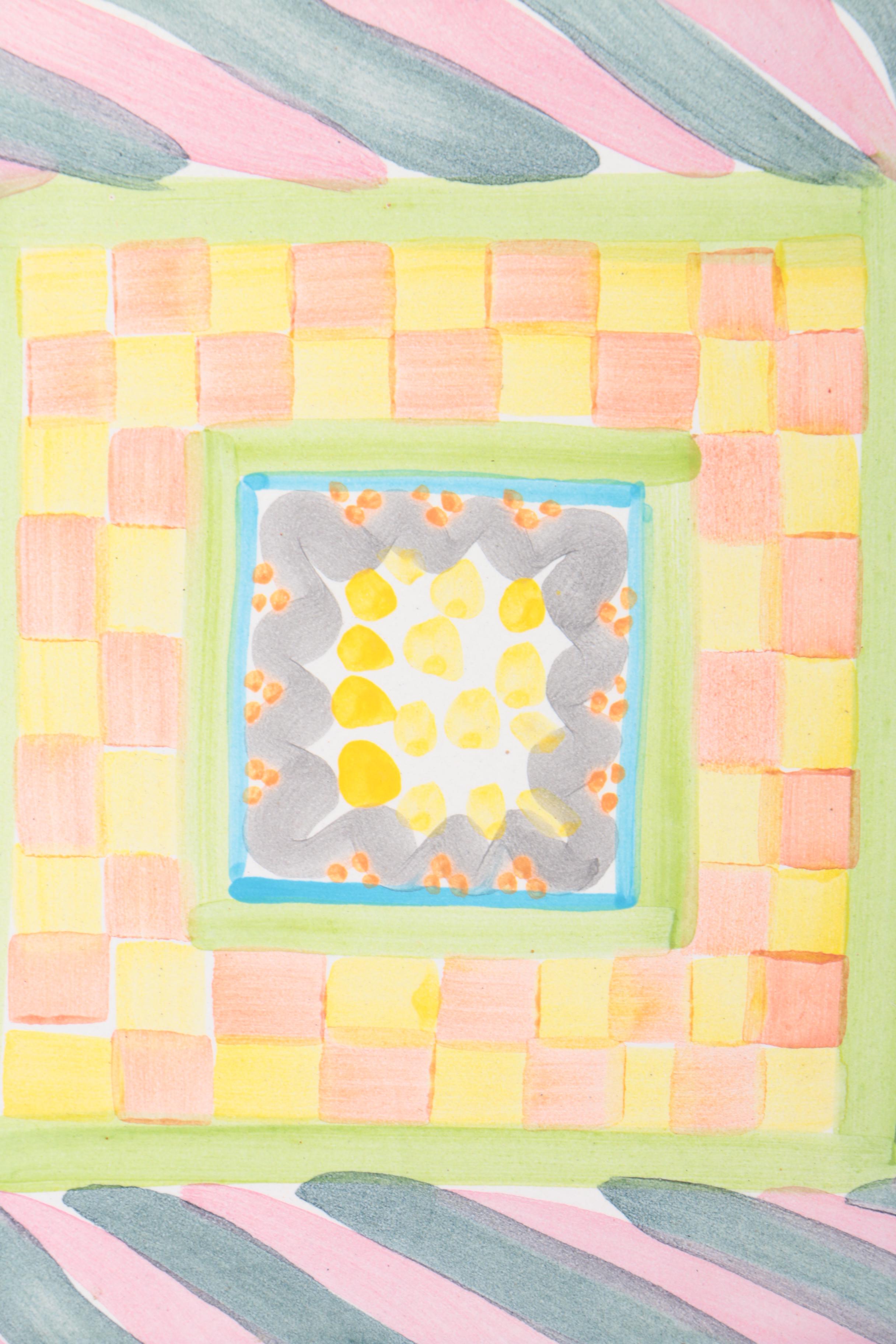 Hand-Painted Ceramic Tile