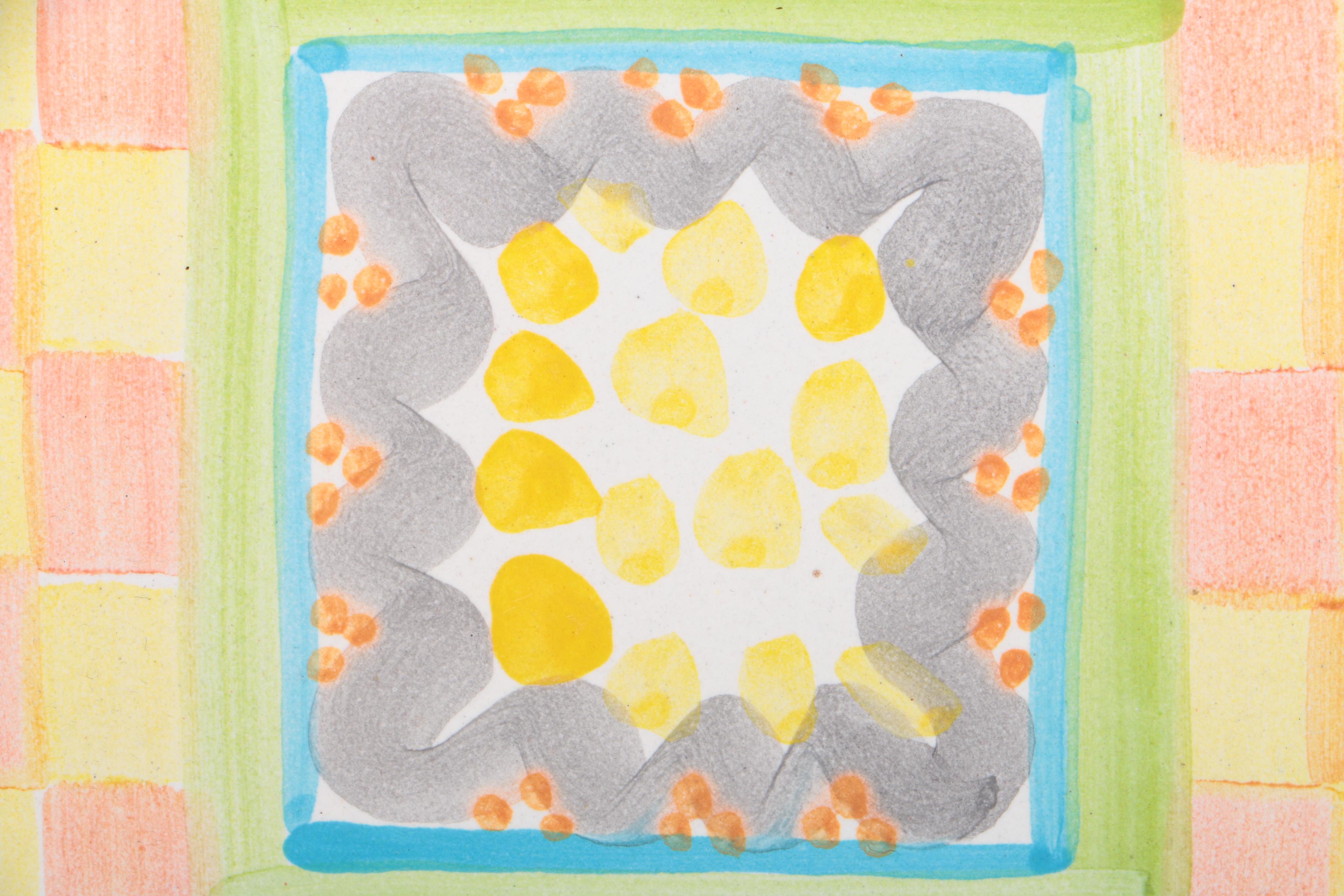 Hand-Painted Ceramic Tile