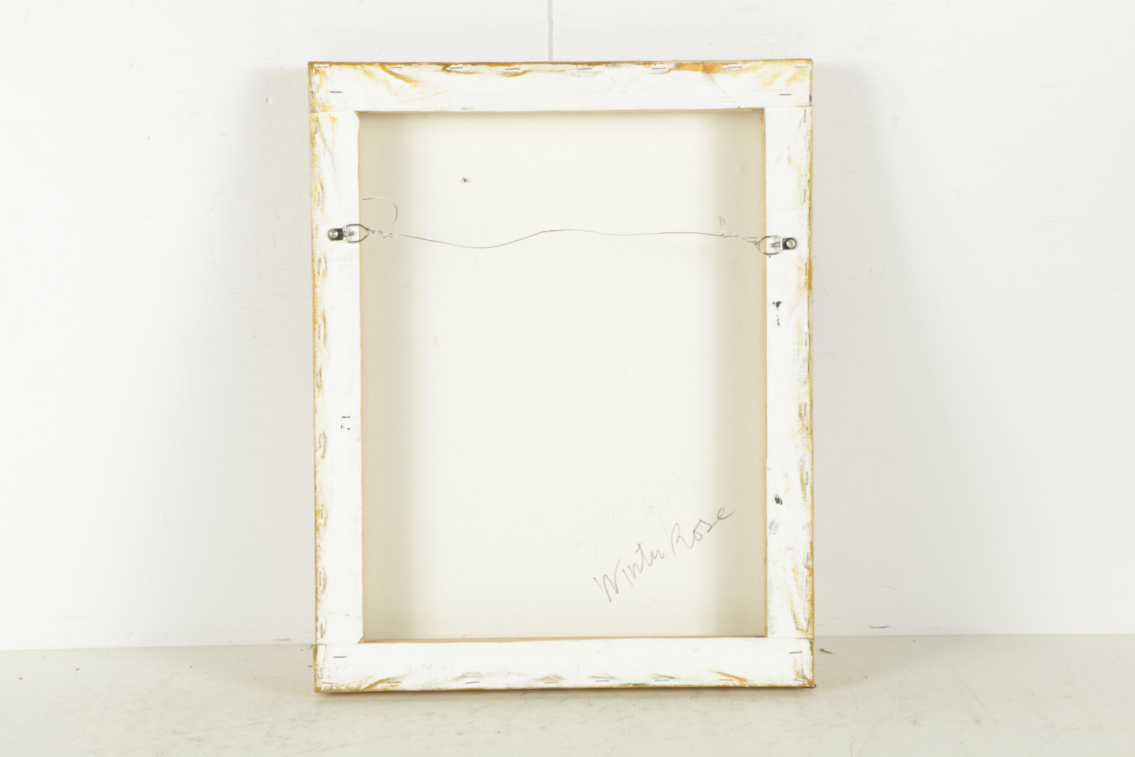 Jacqueline Saporiti Acrylic Paintings on Canvas of Flowers